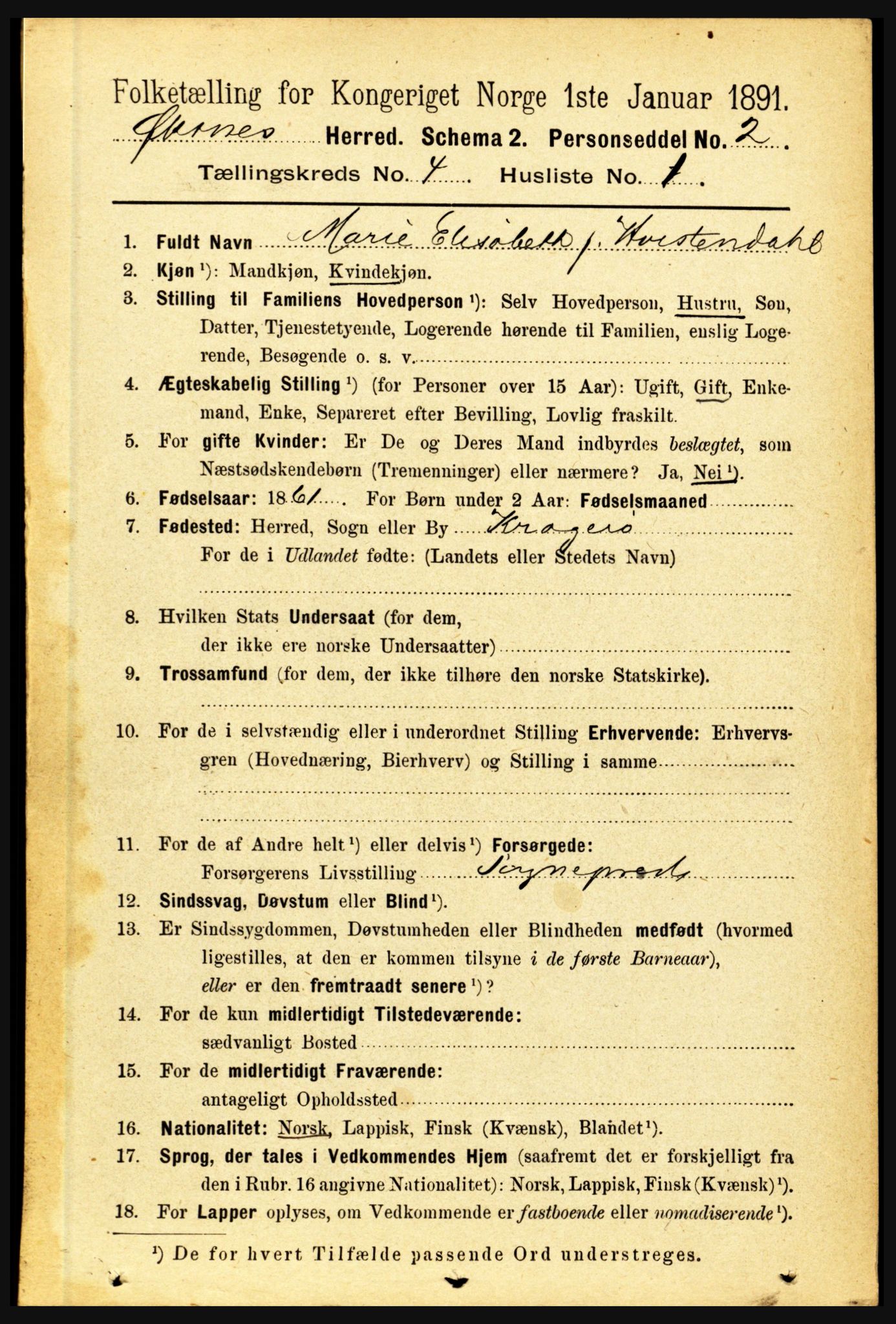 RA, 1891 census for 1868 Øksnes, 1891, p. 1698