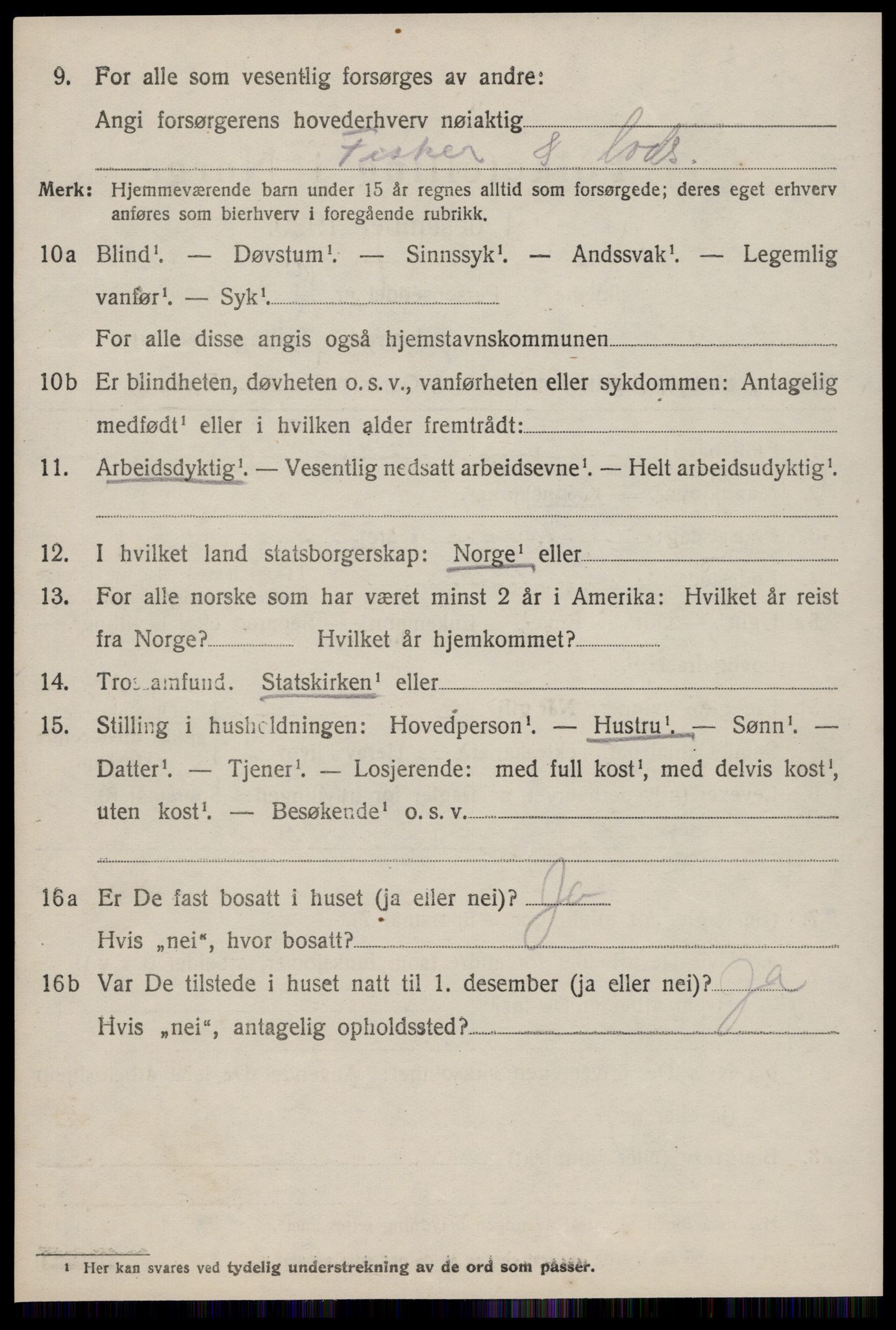 SAT, 1920 census for Hustad, 1920, p. 1514