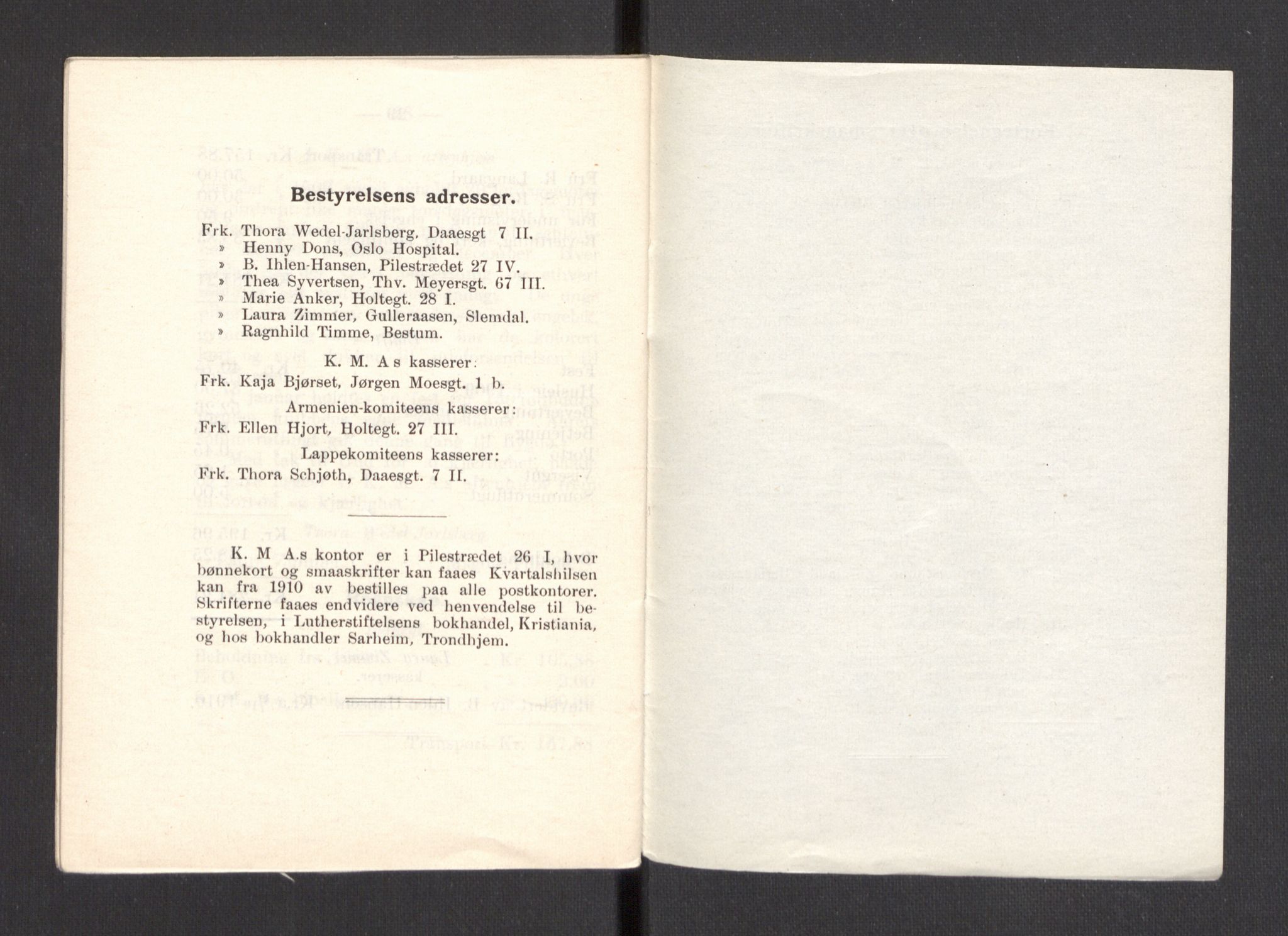 Kvinnelige Misjonsarbeidere, AV/RA-PA-0699/F/Fa/L0001/0007: -- / Årsmeldinger, trykte, 1906-1915