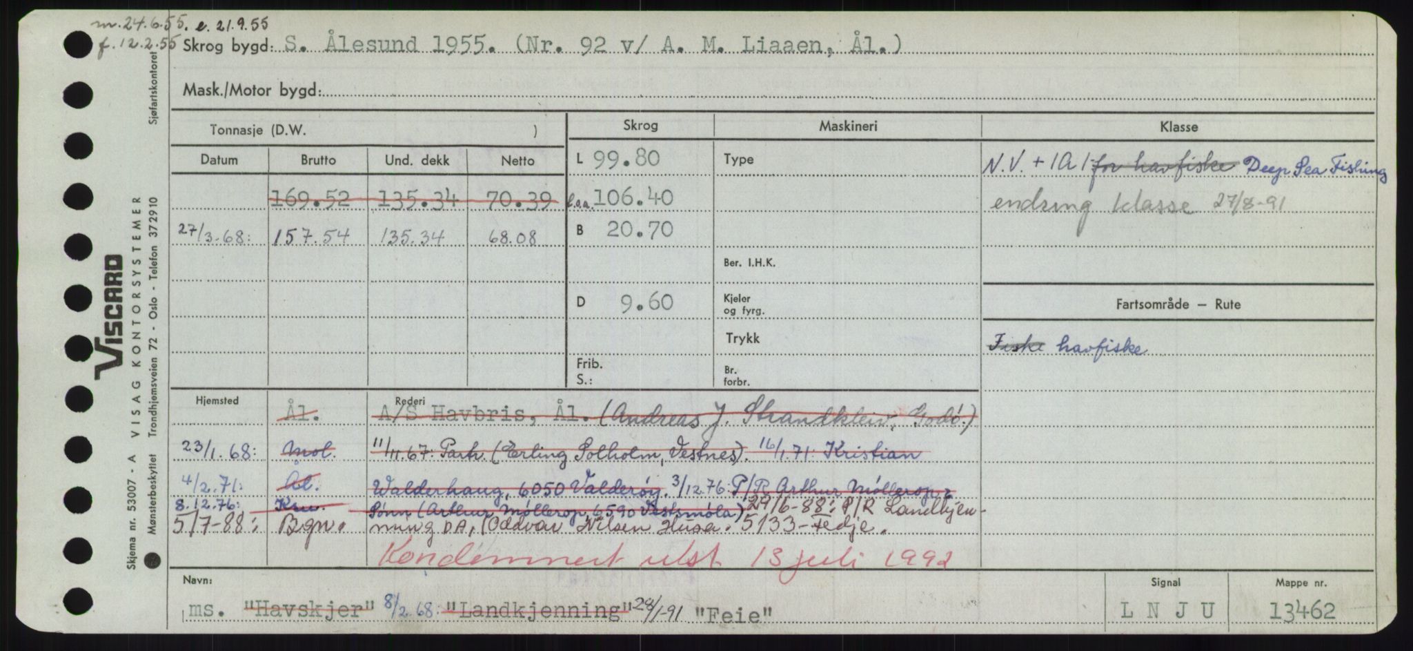 Sjøfartsdirektoratet med forløpere, Skipsmålingen, RA/S-1627/H/Hd/L0010: Fartøy, F-Fjø, p. 243