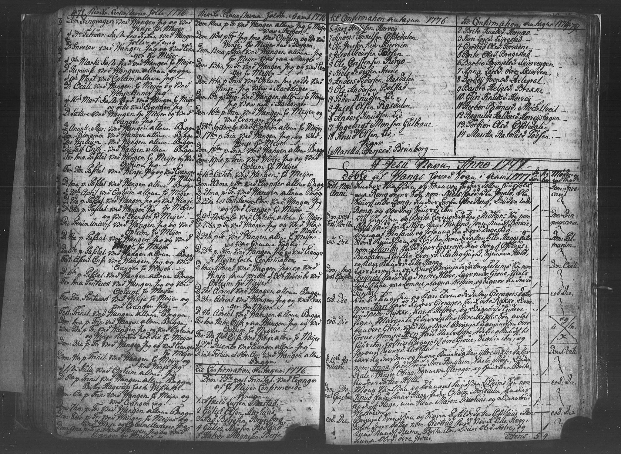 Voss sokneprestembete, SAB/A-79001/H/Haa: Parish register (official) no. A 8, 1752-1780, p. 478-479