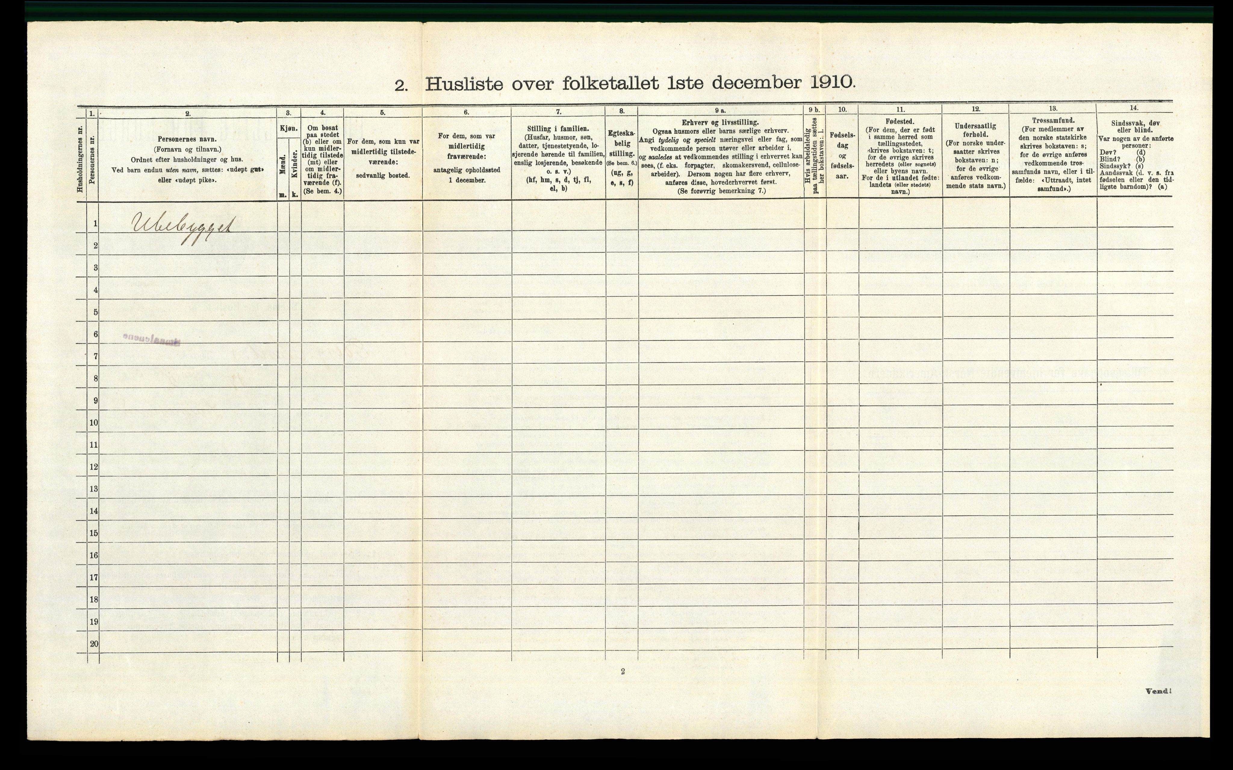 RA, 1910 census for Berg, 1910, p. 350