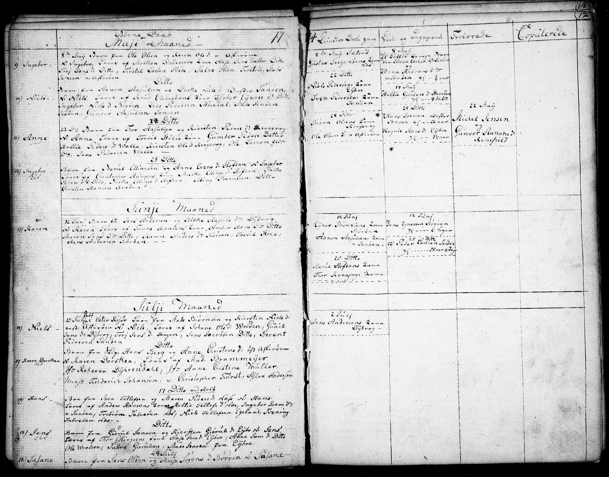 Dypvåg sokneprestkontor, SAK/1111-0007/F/Fb/Fba/L0007: Parish register (copy) no. B 7, 1762-1810, p. 12
