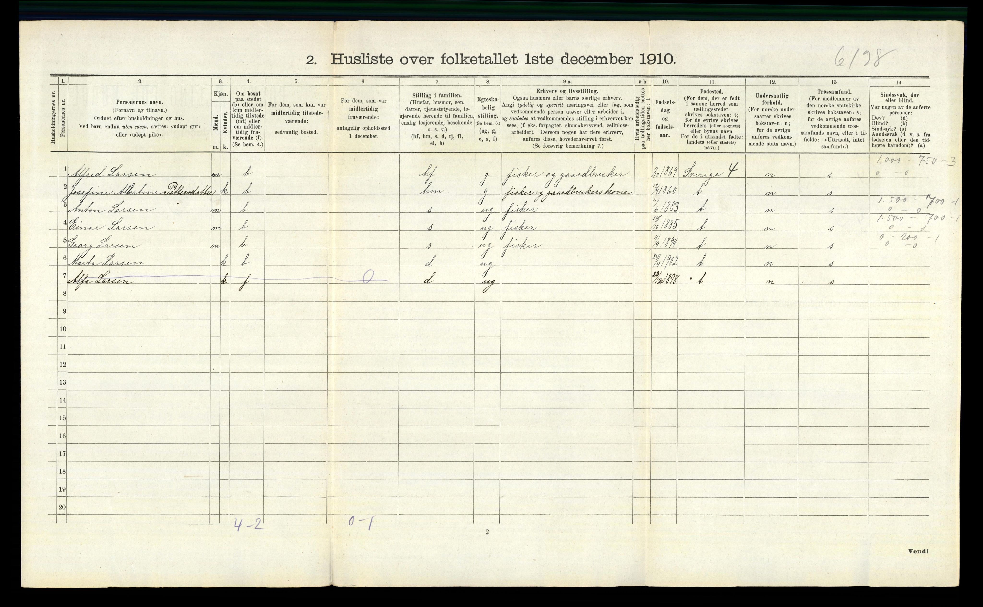 RA, 1910 census for Hvaler, 1910, p. 361