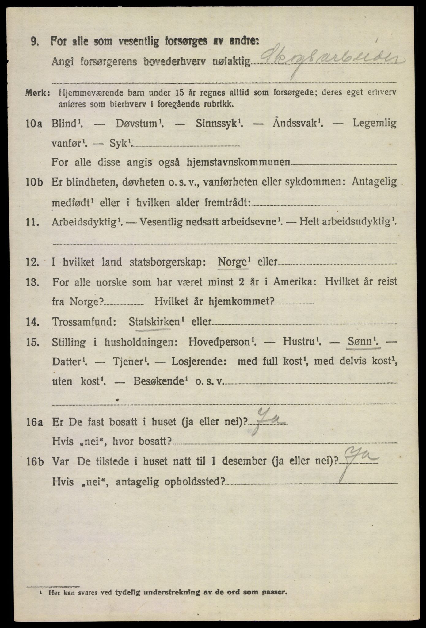 SAKO, 1920 census for Ådal, 1920, p. 6767