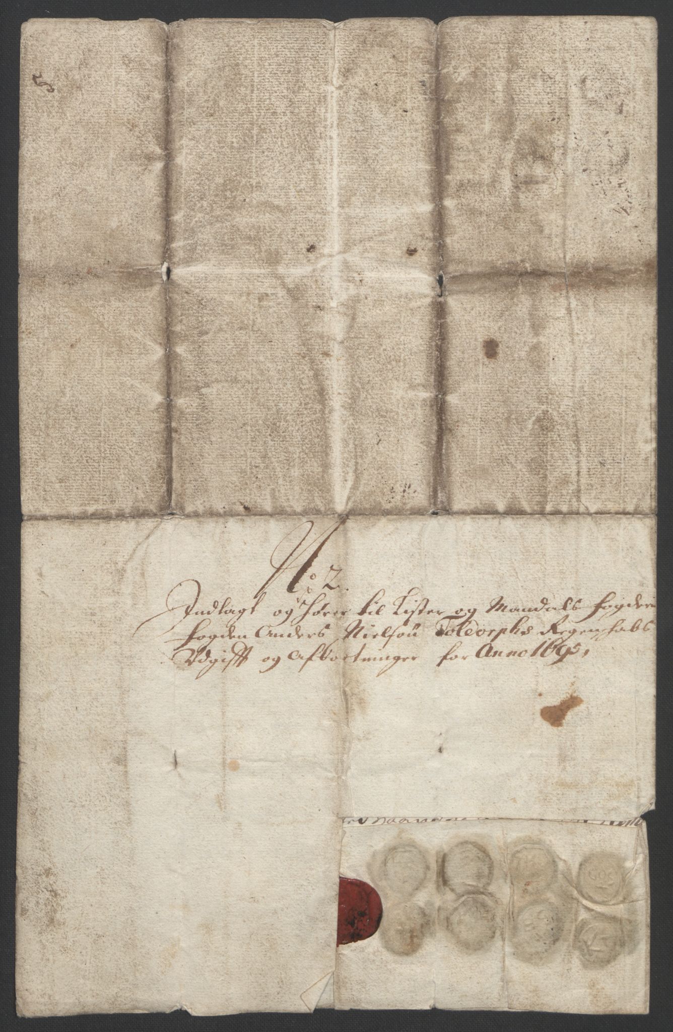 Rentekammeret inntil 1814, Reviderte regnskaper, Fogderegnskap, RA/EA-4092/R43/L2545: Fogderegnskap Lista og Mandal, 1694-1695, p. 300