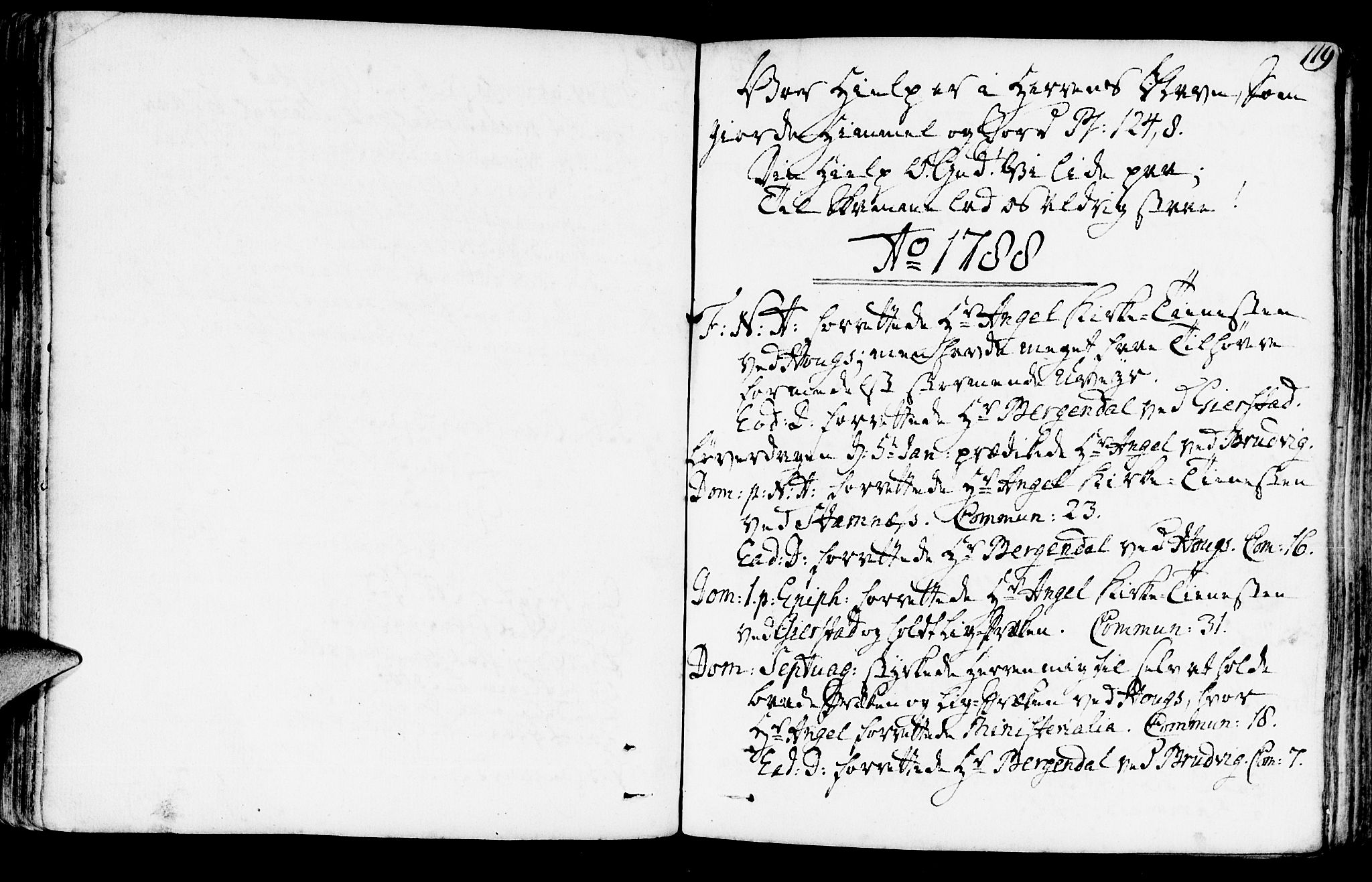 Haus sokneprestembete, SAB/A-75601/H/Haa: Parish register (official) no. A 10, 1782-1796, p. 119