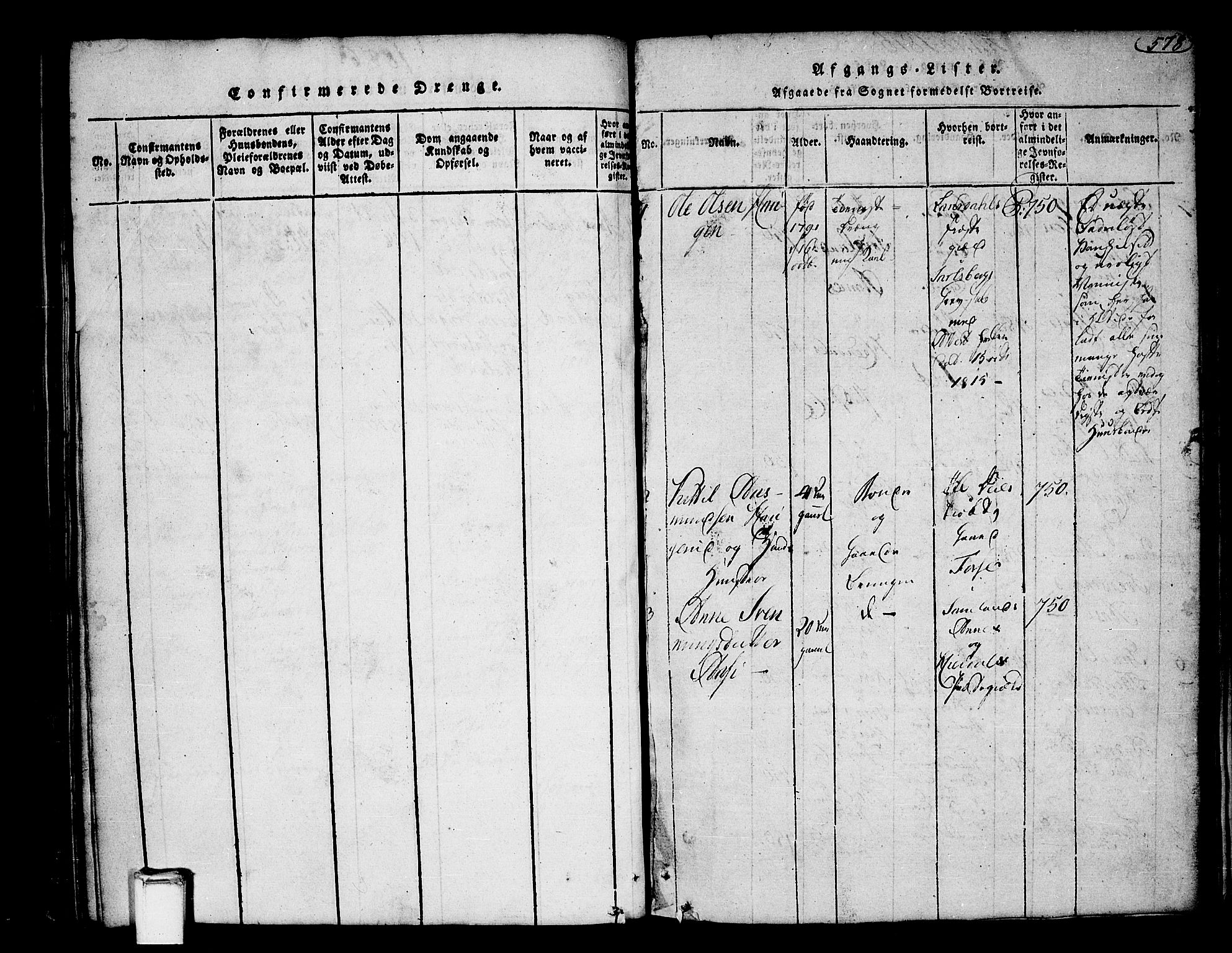 Heddal kirkebøker, AV/SAKO-A-268/F/Fa/L0005: Parish register (official) no. I 5, 1814-1837, p. 577-578