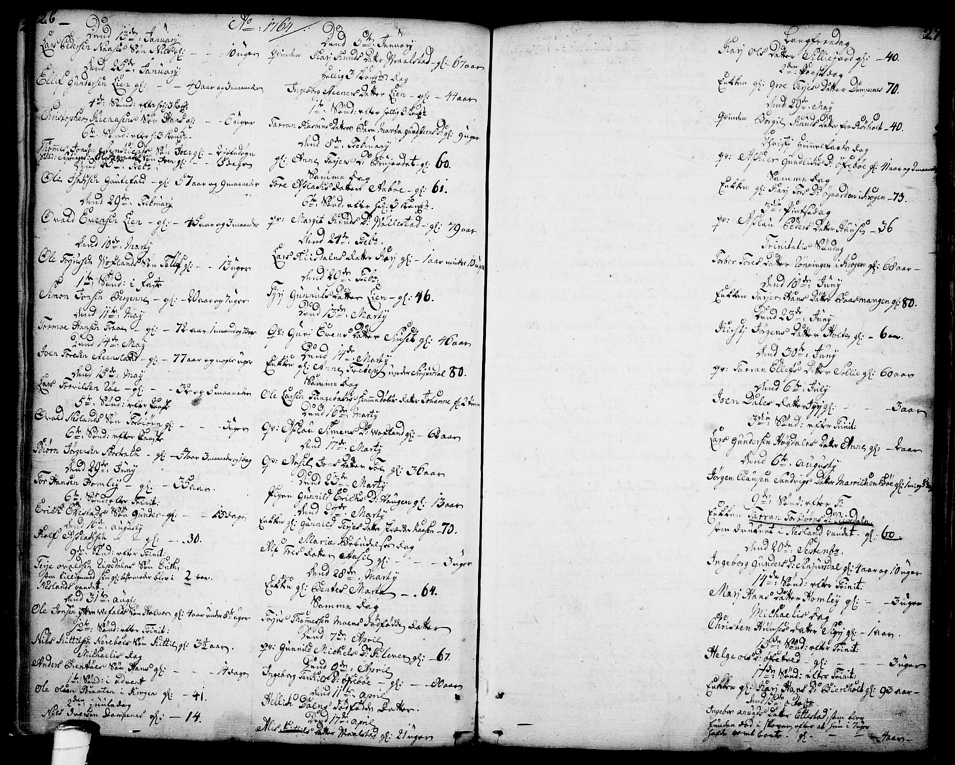 Drangedal kirkebøker, SAKO/A-258/F/Fa/L0001: Parish register (official) no. 1, 1697-1767, p. 26-27