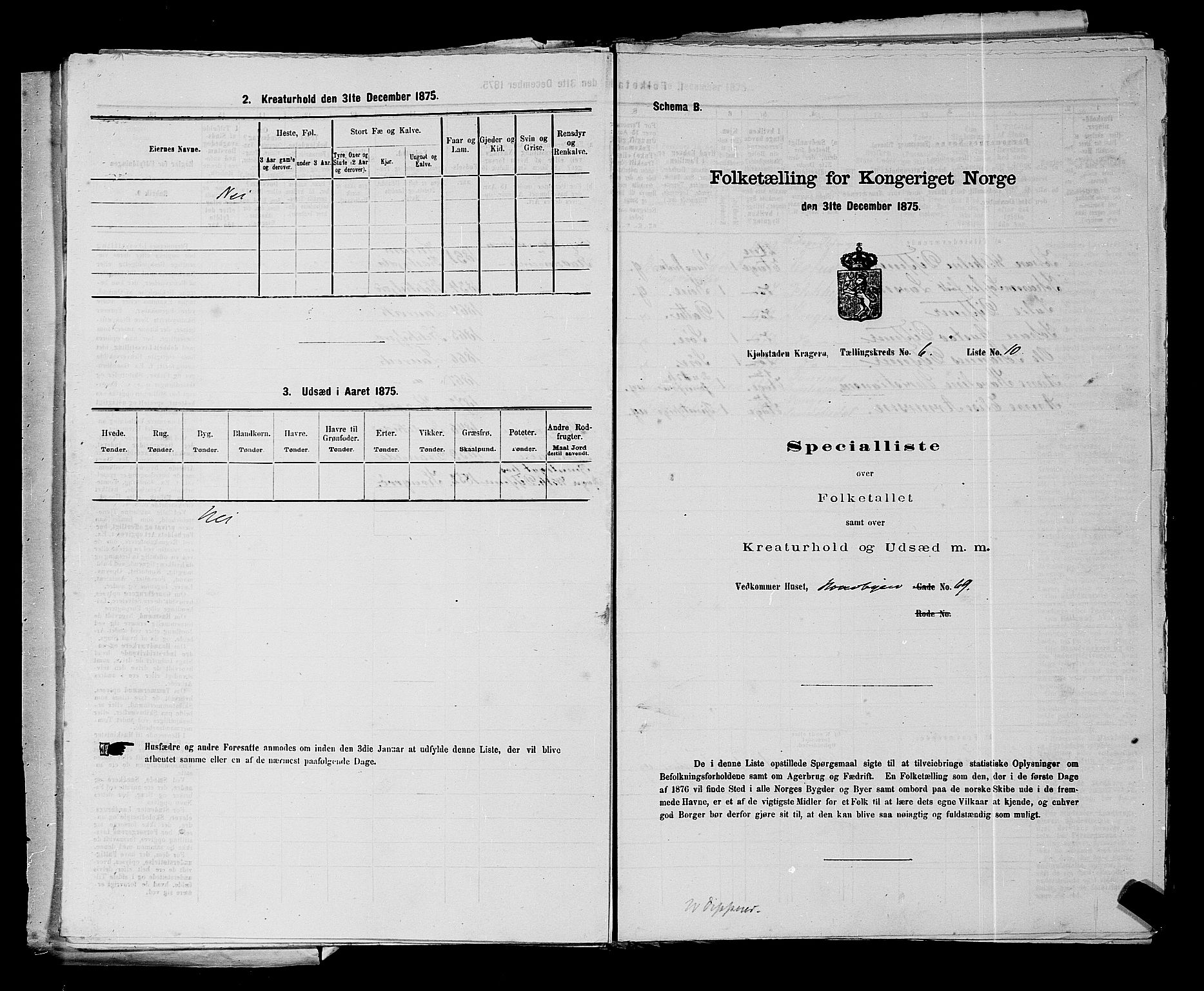 SAKO, 1875 census for 0801P Kragerø, 1875, p. 146