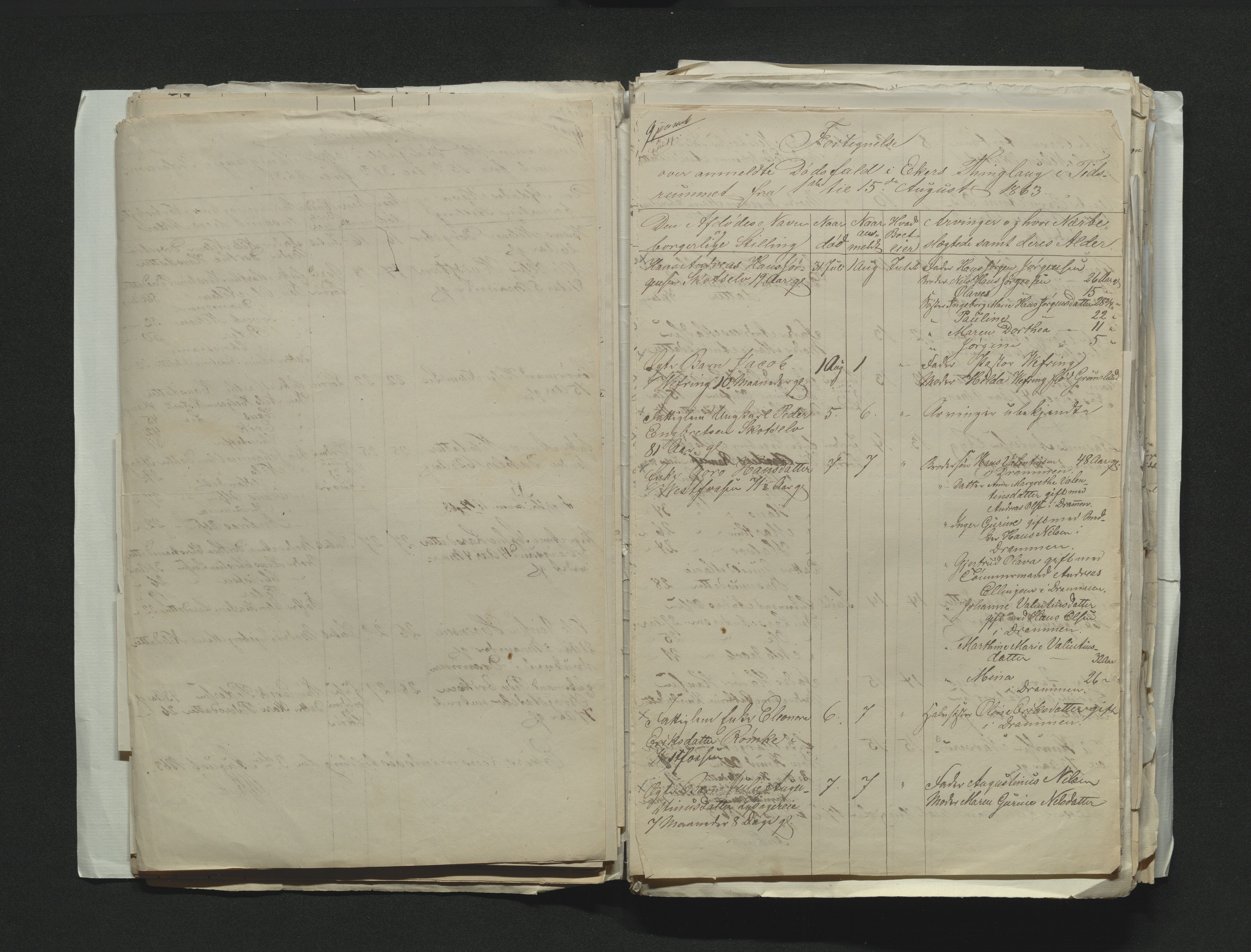 Eiker, Modum og Sigdal sorenskriveri, AV/SAKO-A-123/H/Ha/Hab/L0011: Dødsfallsmeldinger, 1862-1865, p. 201