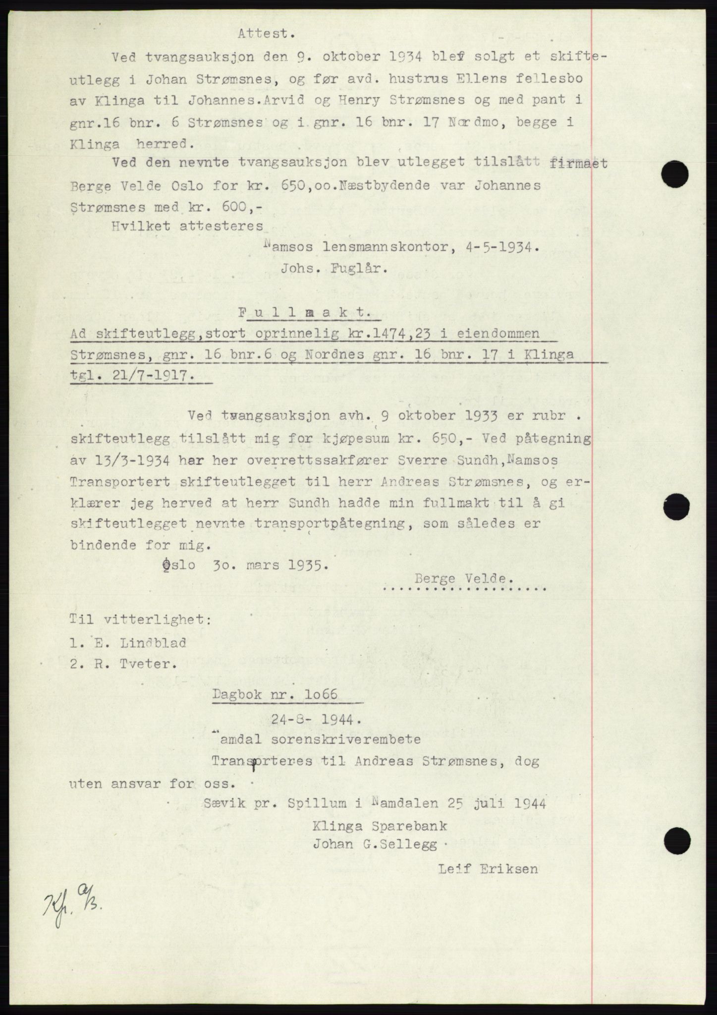 Namdal sorenskriveri, SAT/A-4133/1/2/2C: Mortgage book no. -, 1916-1921, Deed date: 21.07.1917