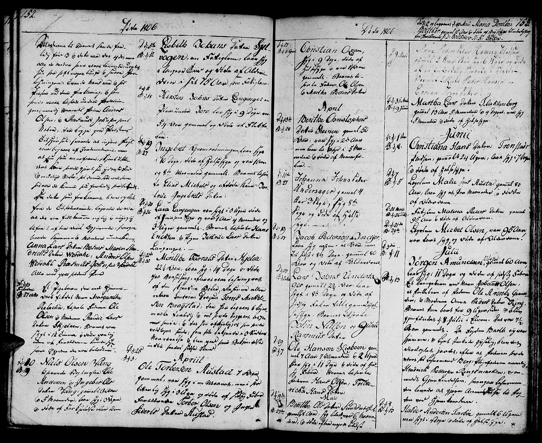 Ministerialprotokoller, klokkerbøker og fødselsregistre - Nord-Trøndelag, SAT/A-1458/730/L0274: Parish register (official) no. 730A03, 1802-1816, p. 152-153