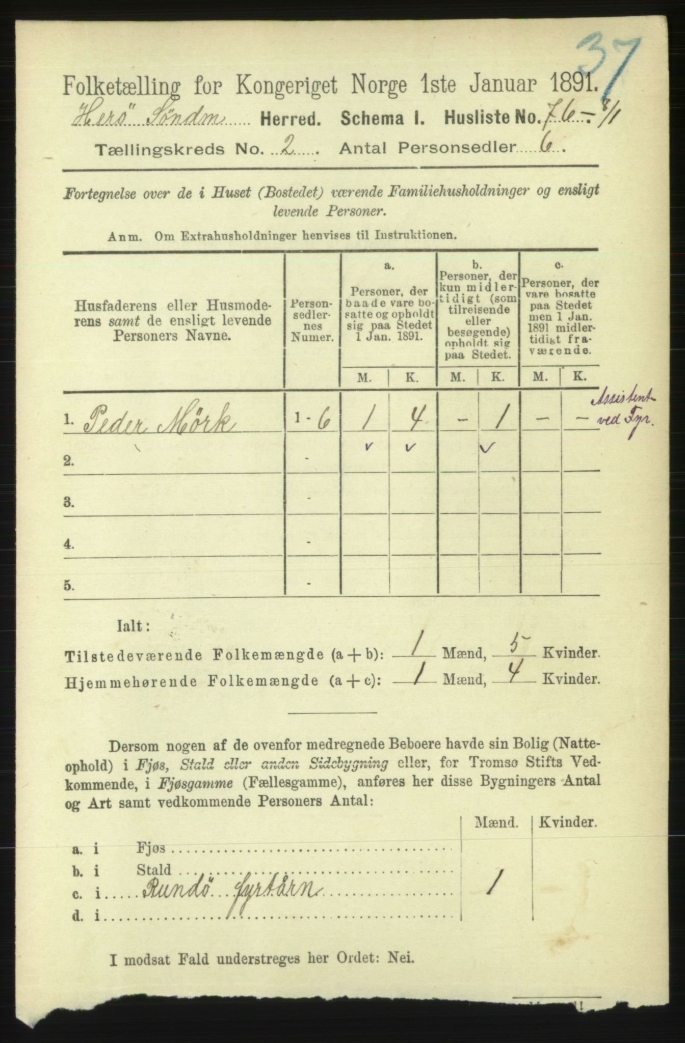 RA, 1891 census for 1515 Herøy, 1891, p. 521