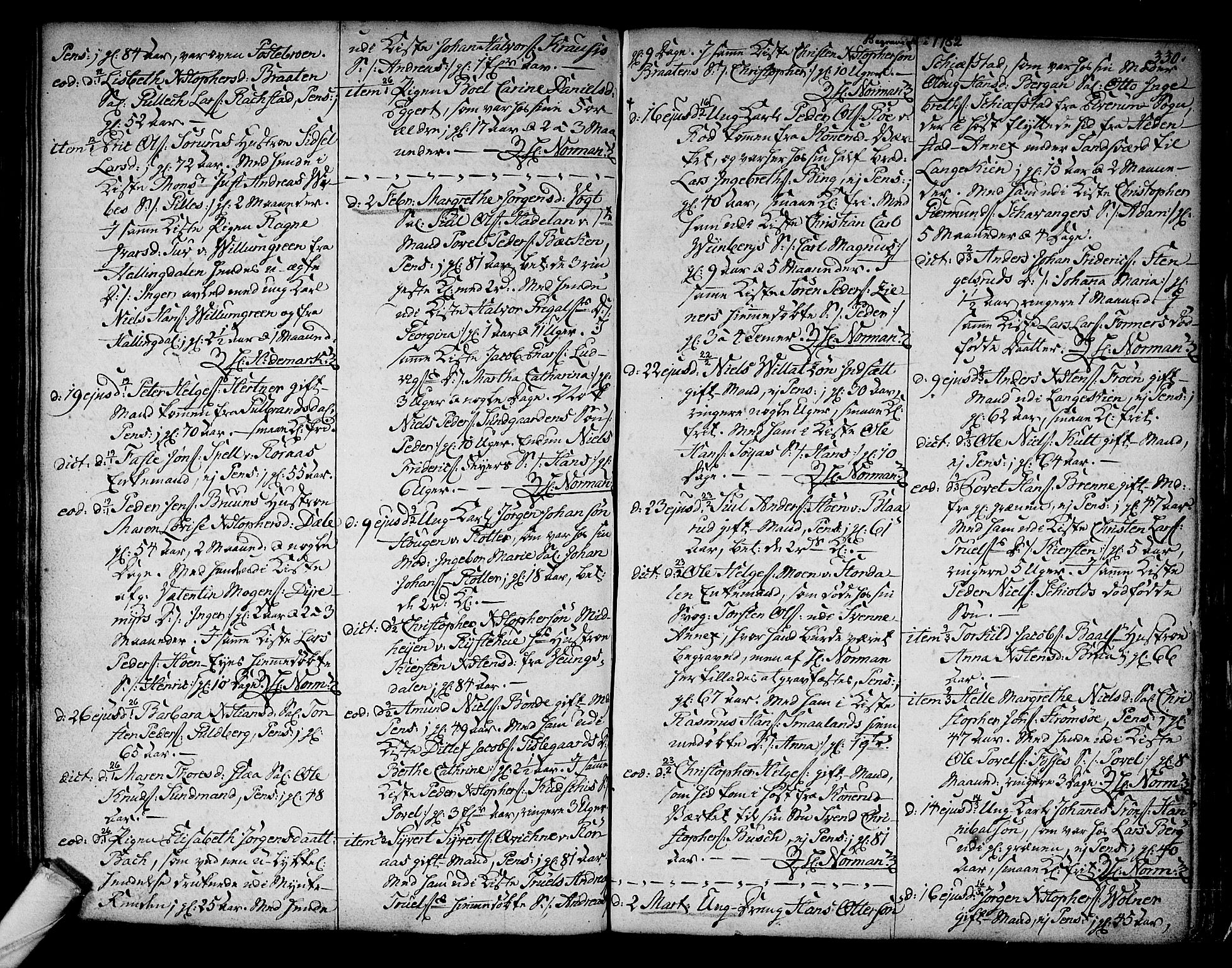 Kongsberg kirkebøker, AV/SAKO-A-22/F/Fa/L0005: Parish register (official) no. I 5, 1769-1782, p. 330