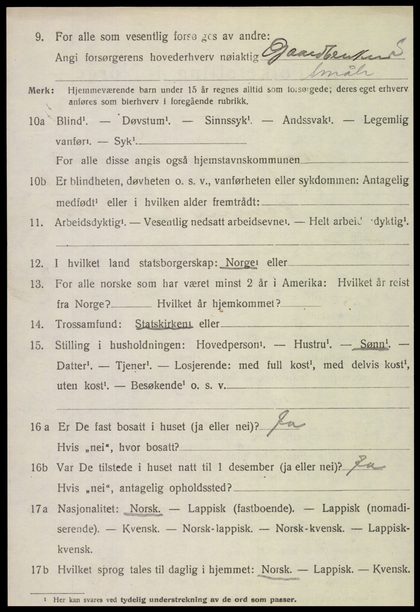 SAT, 1920 census for Nærøy, 1920, p. 1534