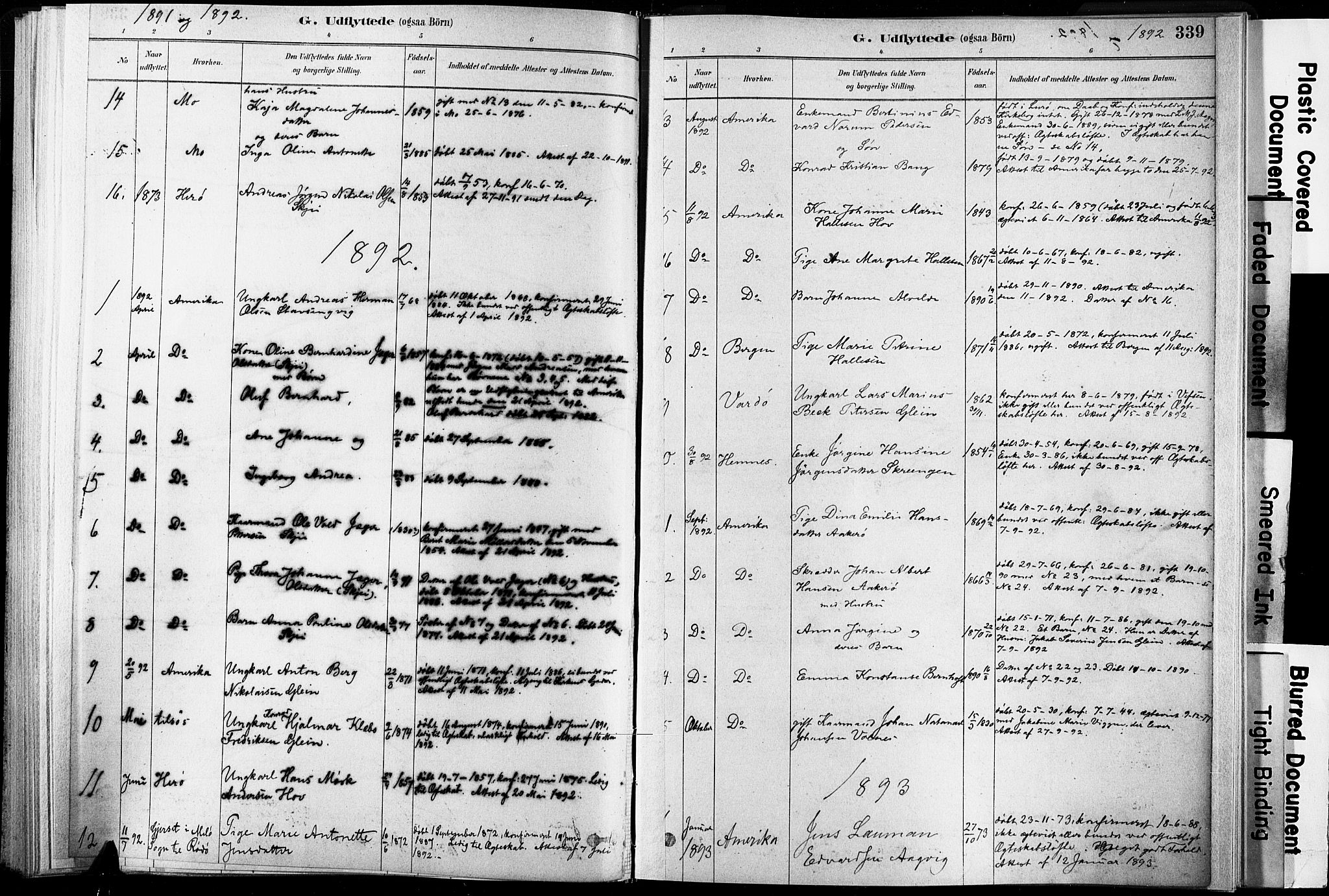 Ministerialprotokoller, klokkerbøker og fødselsregistre - Nordland, AV/SAT-A-1459/835/L0526: Parish register (official) no. 835A03II, 1881-1910, p. 339