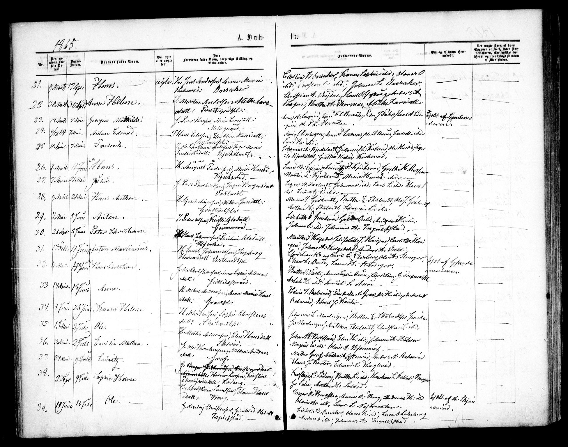 Våler prestekontor Kirkebøker, AV/SAO-A-11083/F/Fa/L0008: Parish register (official) no. I 8, 1862-1876