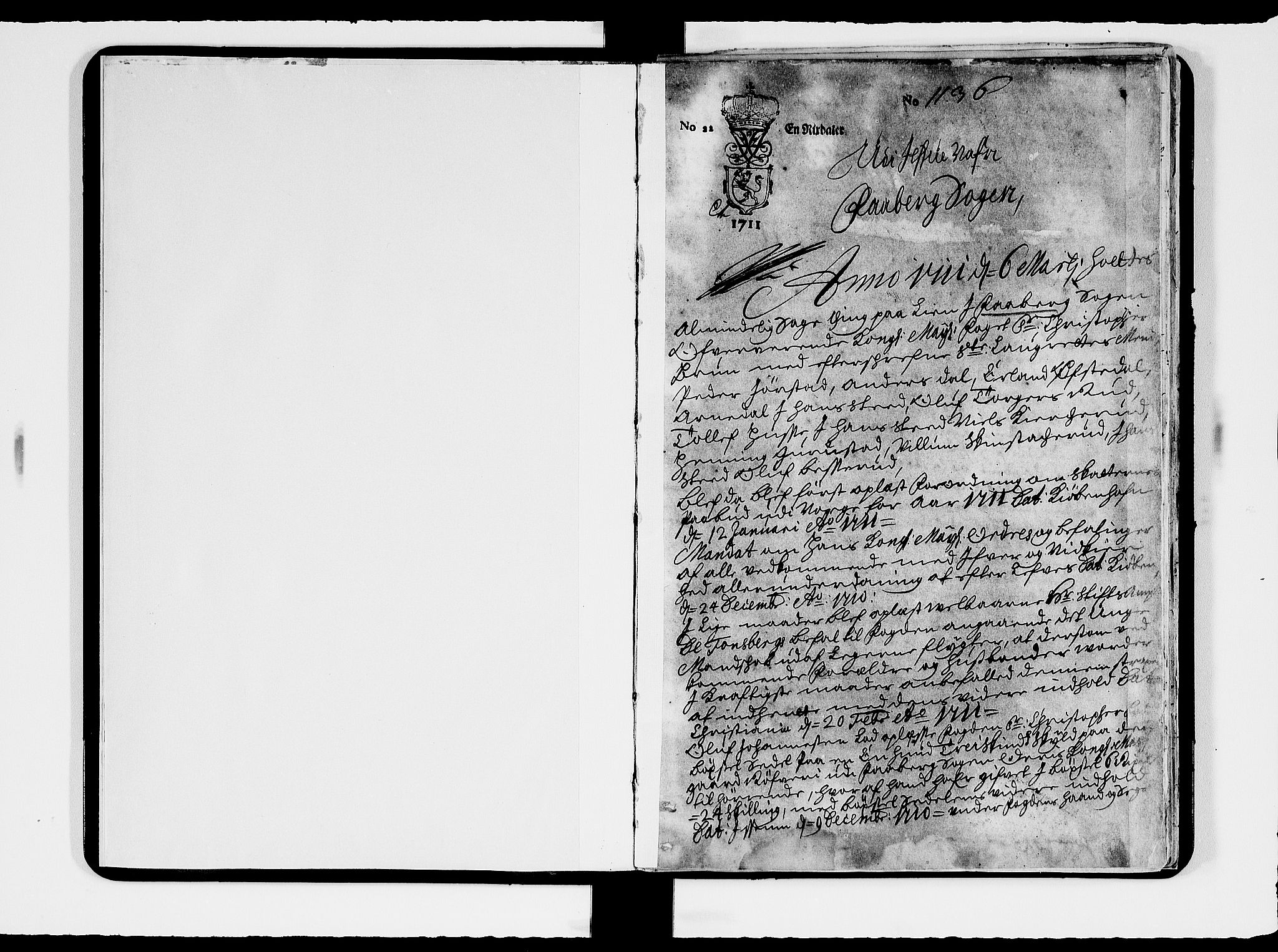 Sorenskriverier i Gudbrandsdalen, SAH/TING-036/G/Gb/Gbc/L0002: Tingbok - Nord- og Sør-Gudbrandsdal, 1711, p. 0b-1a