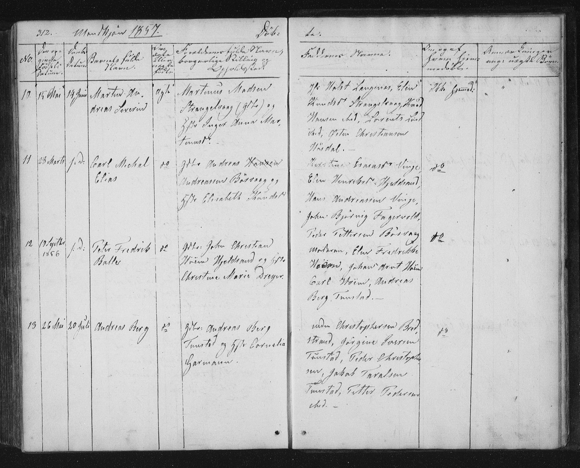 Ministerialprotokoller, klokkerbøker og fødselsregistre - Nordland, AV/SAT-A-1459/893/L1332: Parish register (official) no. 893A05, 1841-1858, p. 312