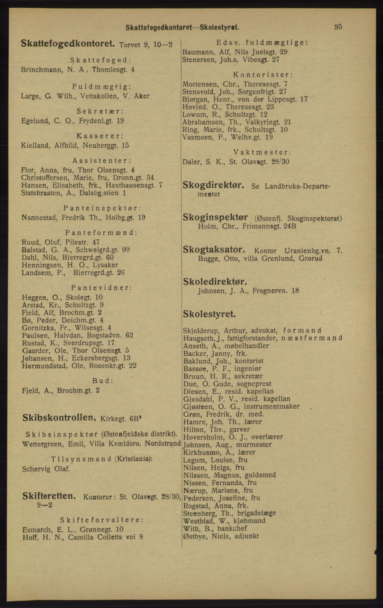 Kristiania/Oslo adressebok, PUBL/-, 1913, p. 97