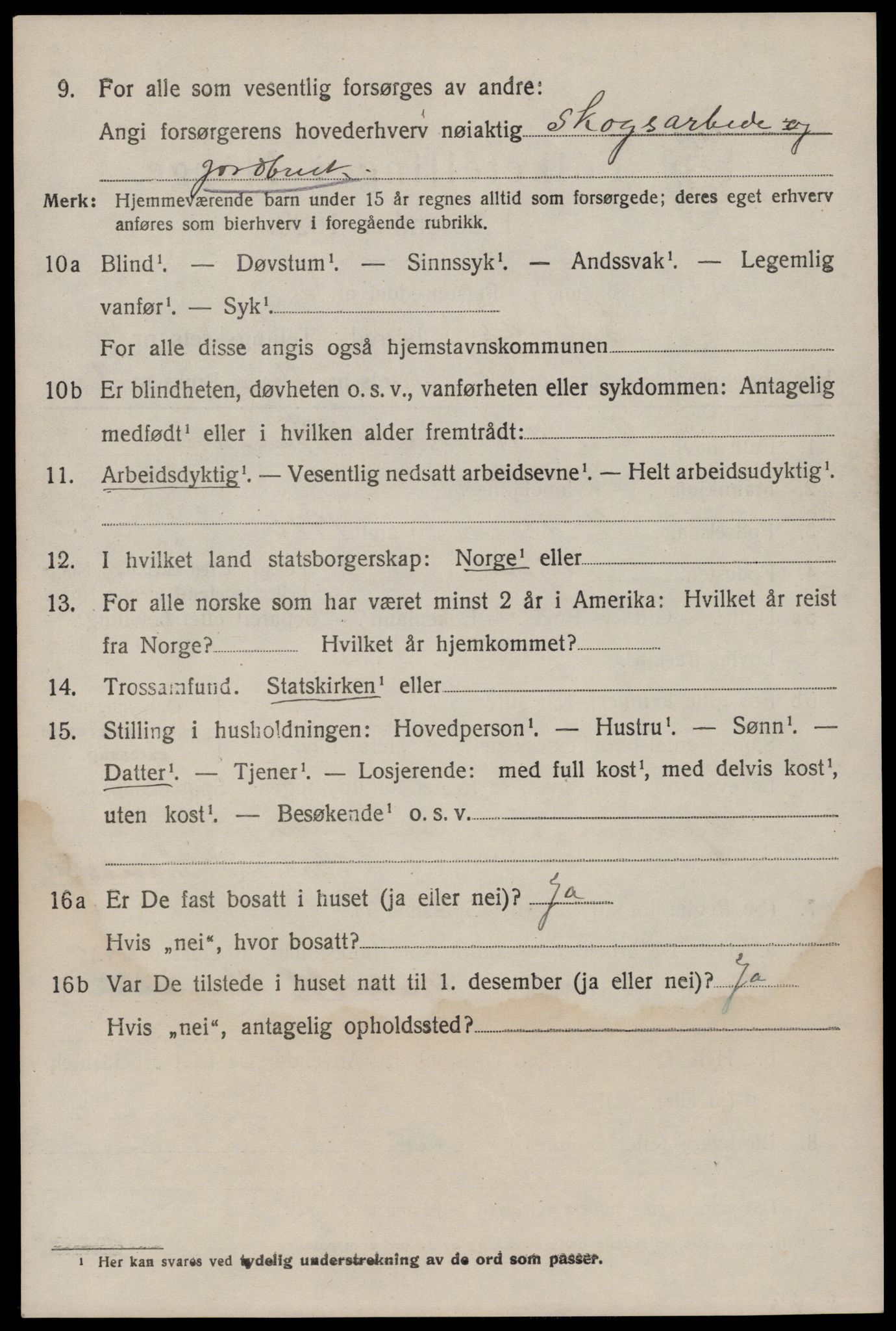 SAKO, 1920 census for Seljord, 1920, p. 2101