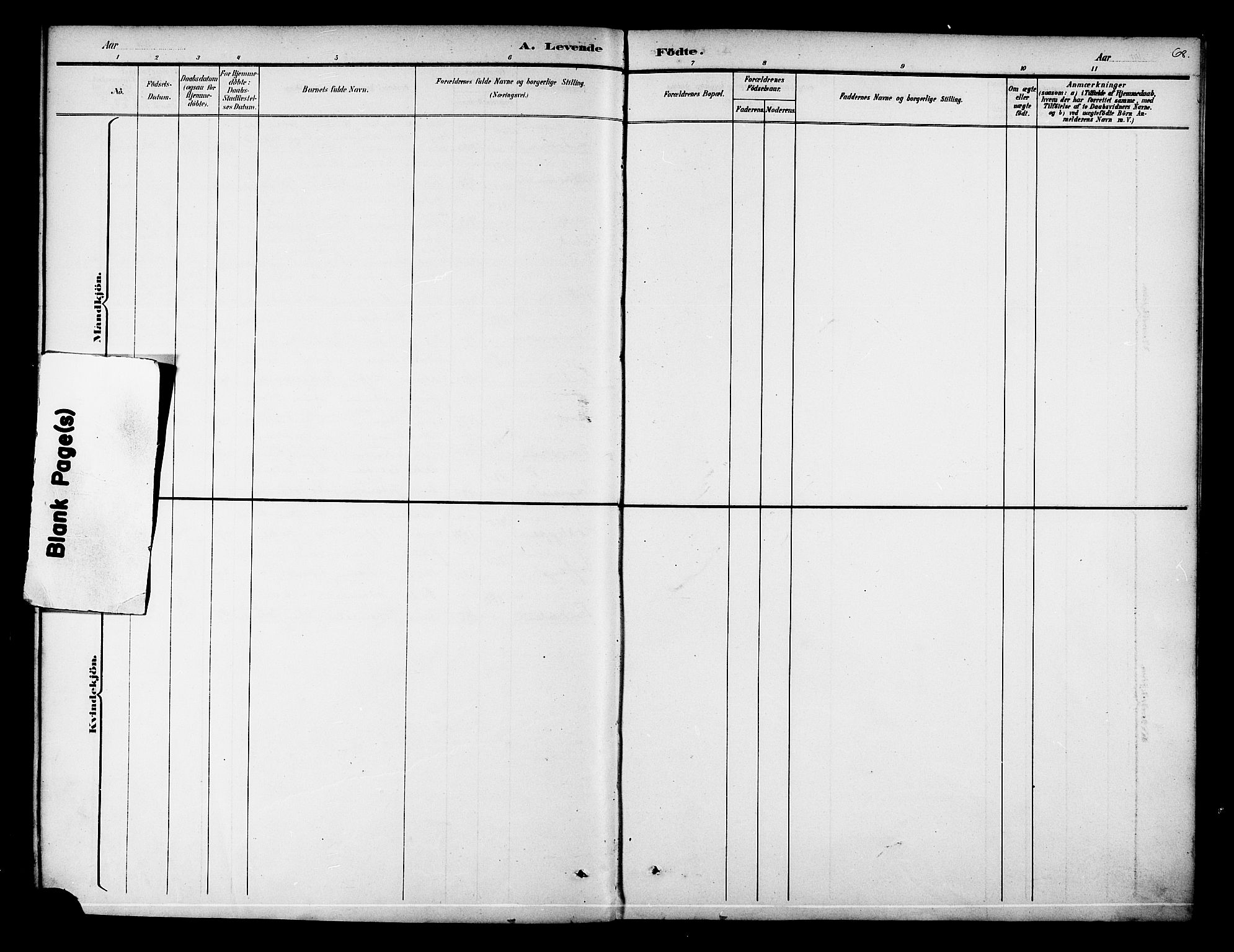 Ministerialprotokoller, klokkerbøker og fødselsregistre - Nordland, AV/SAT-A-1459/834/L0508: Parish register (official) no. 834A06, 1892-1901, p. 68