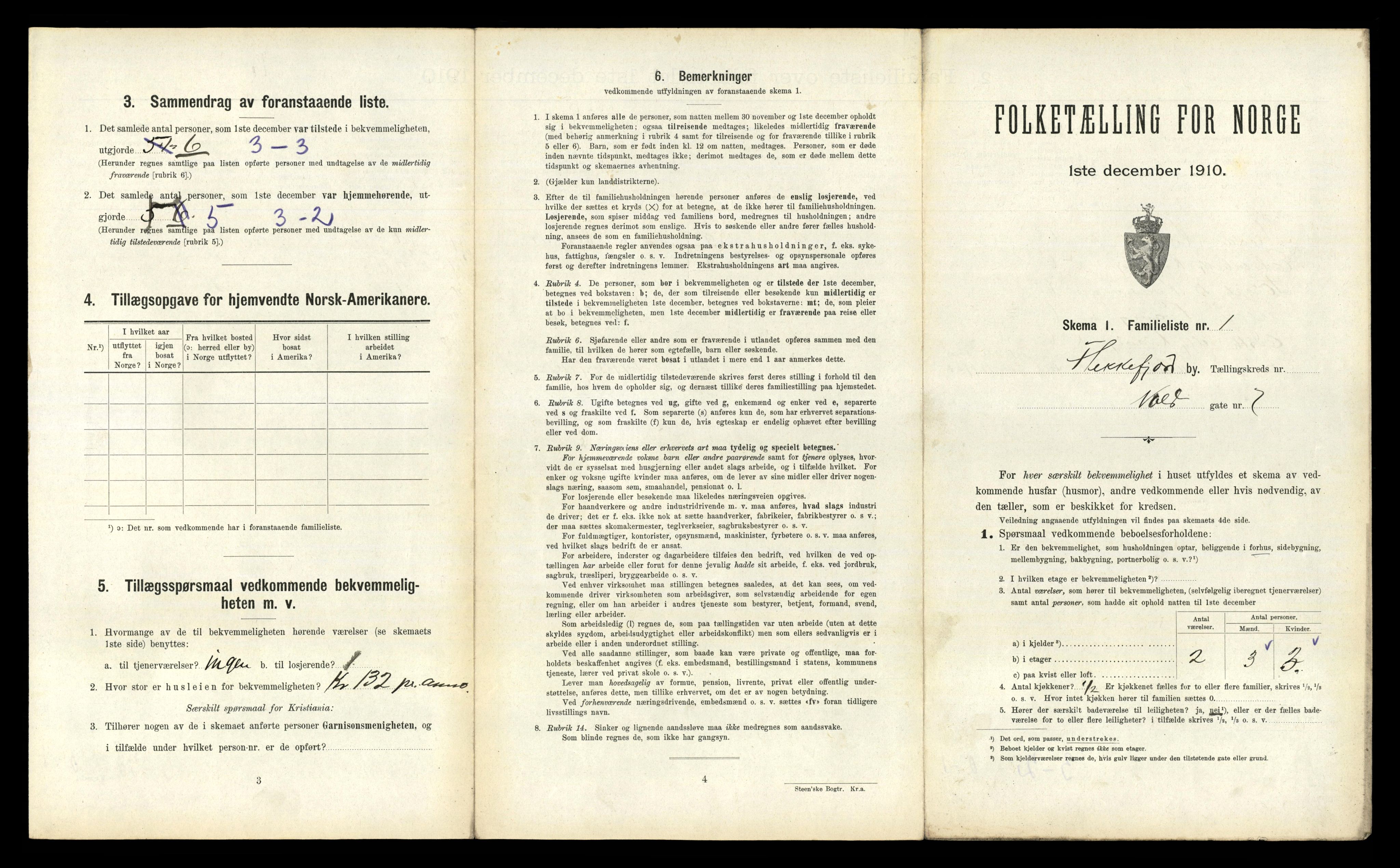 RA, 1910 census for Flekkefjord, 1910, p. 1110