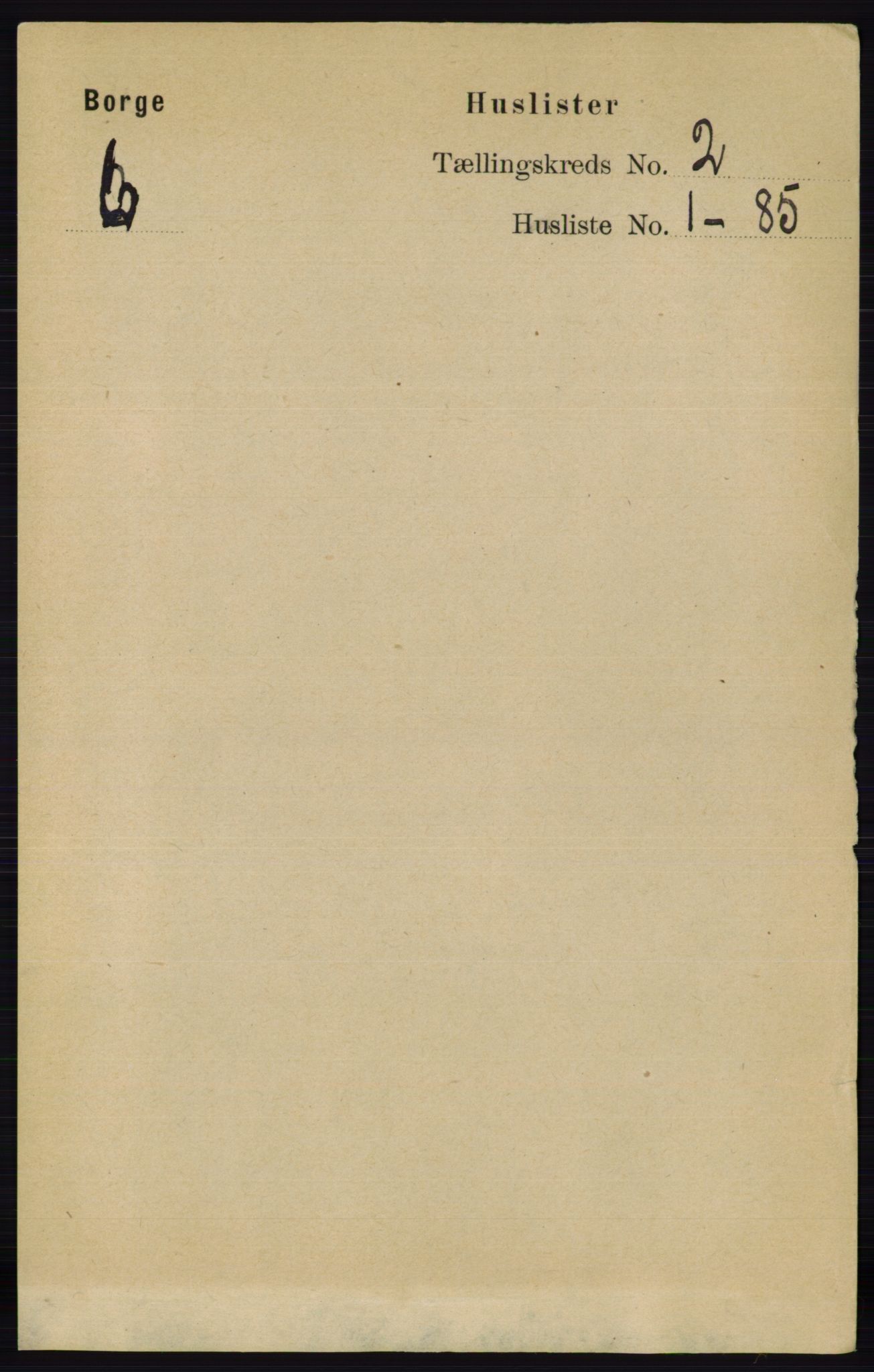 RA, 1891 census for 0113 Borge, 1891, p. 735