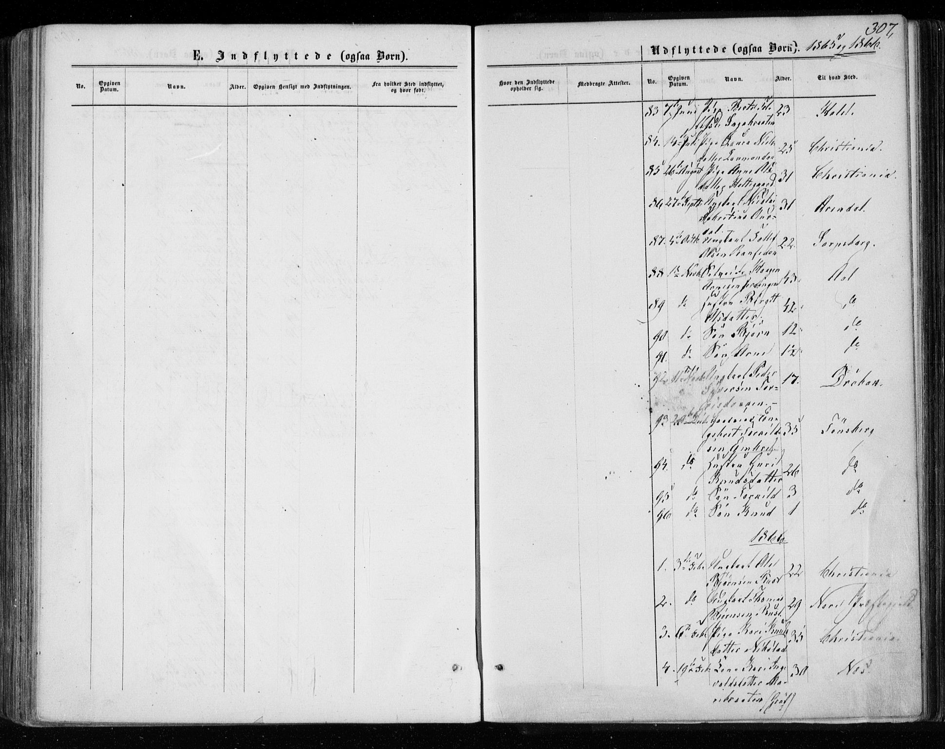 Gol kirkebøker, AV/SAKO-A-226/F/Fa/L0003: Parish register (official) no. I 3, 1863-1875, p. 307