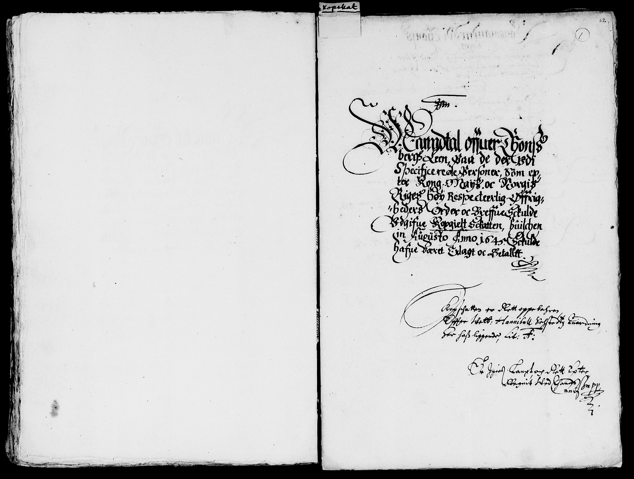 Rentekammeret inntil 1814, Reviderte regnskaper, Lensregnskaper, AV/RA-EA-5023/R/Rb/Rbo/L0026: Tønsberg len, 1644-1646