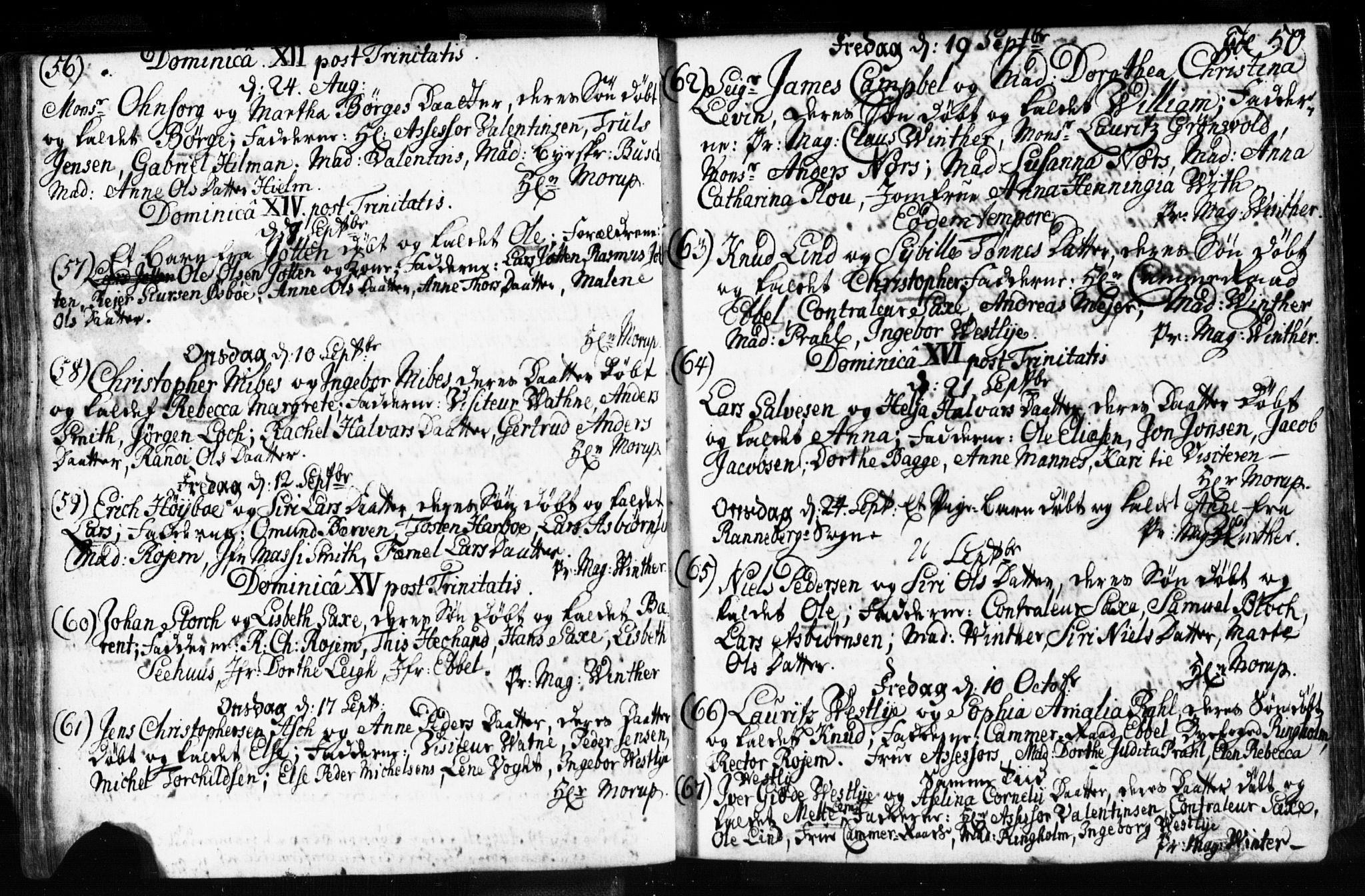 Domkirken sokneprestkontor, AV/SAST-A-101812/001/30/30BB/L0003: Parish register (copy) no. B 3, 1733-1751, p. 50