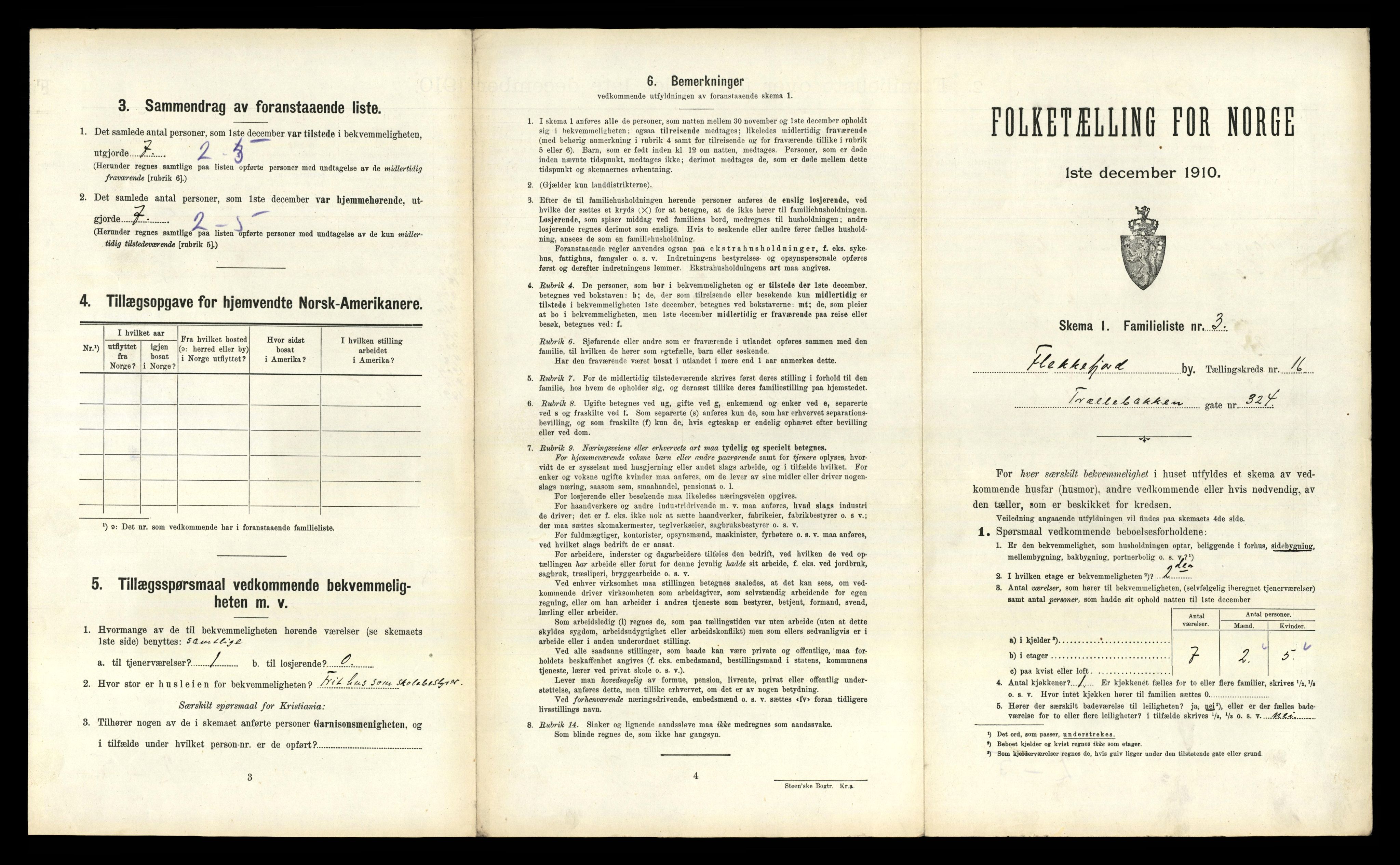 RA, 1910 census for Flekkefjord, 1910, p. 1404