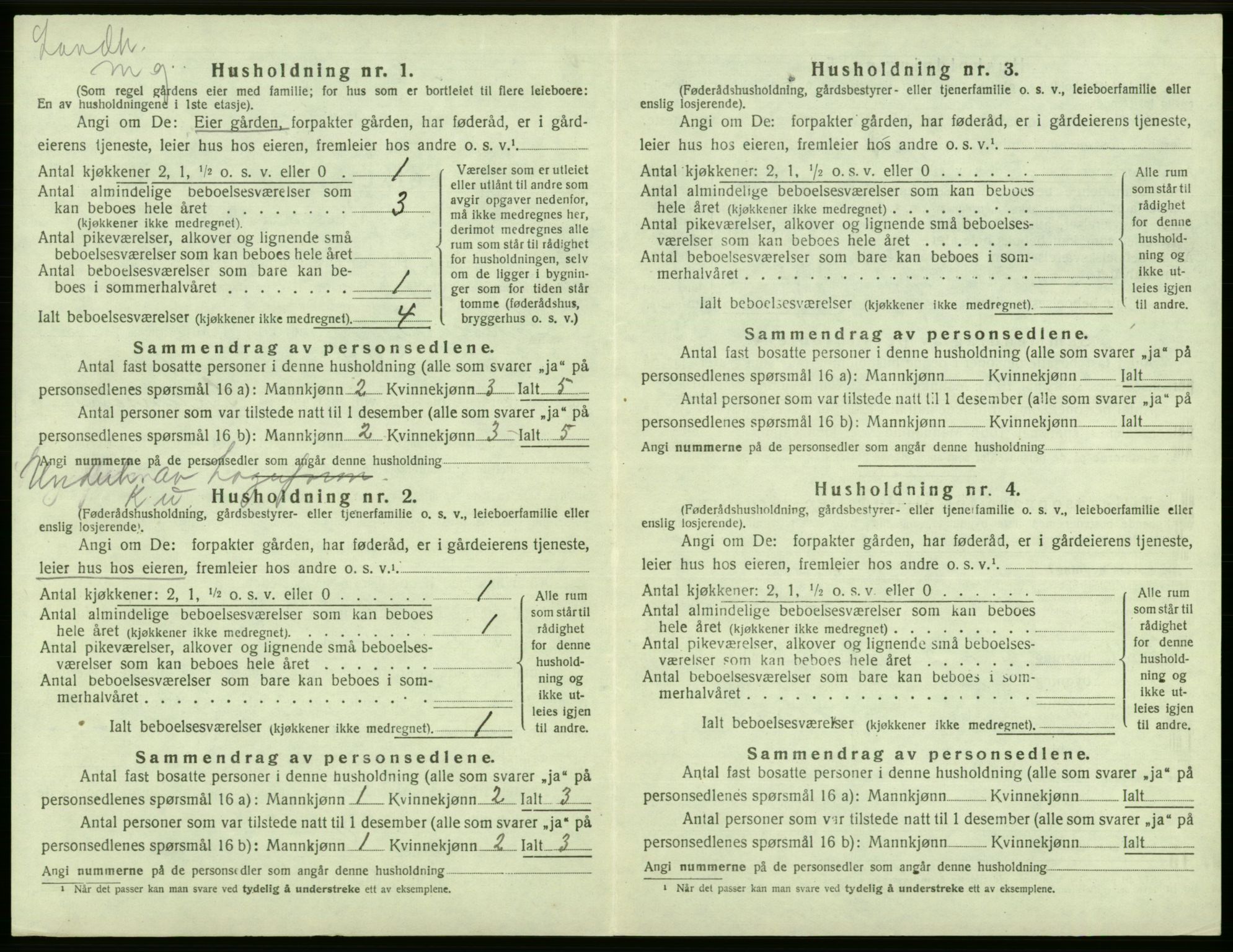 SAB, 1920 census for Laksevåg, 1920, p. 1540