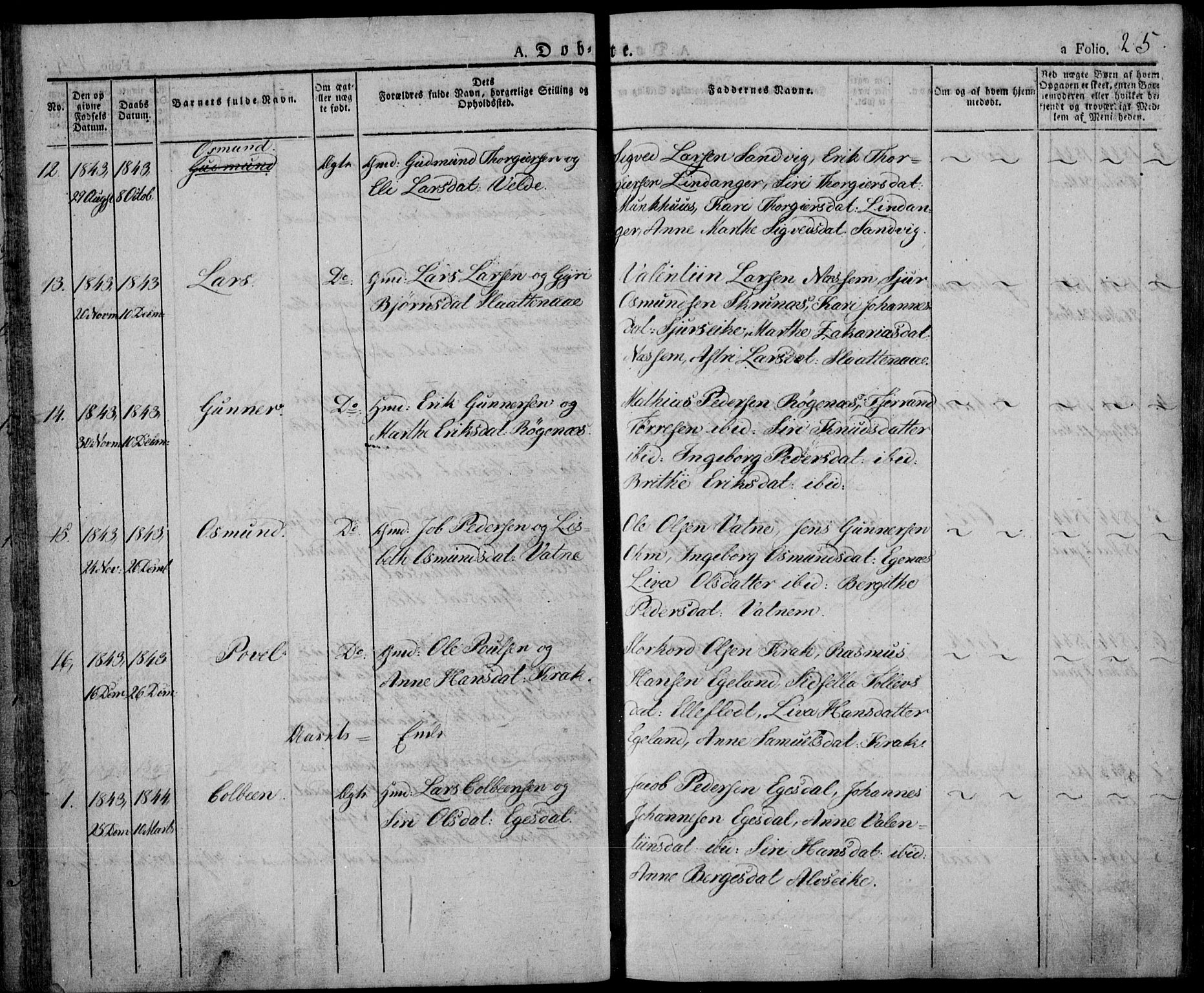 Skjold sokneprestkontor, AV/SAST-A-101847/H/Ha/Haa/L0005: Parish register (official) no. A 5, 1830-1856, p. 25