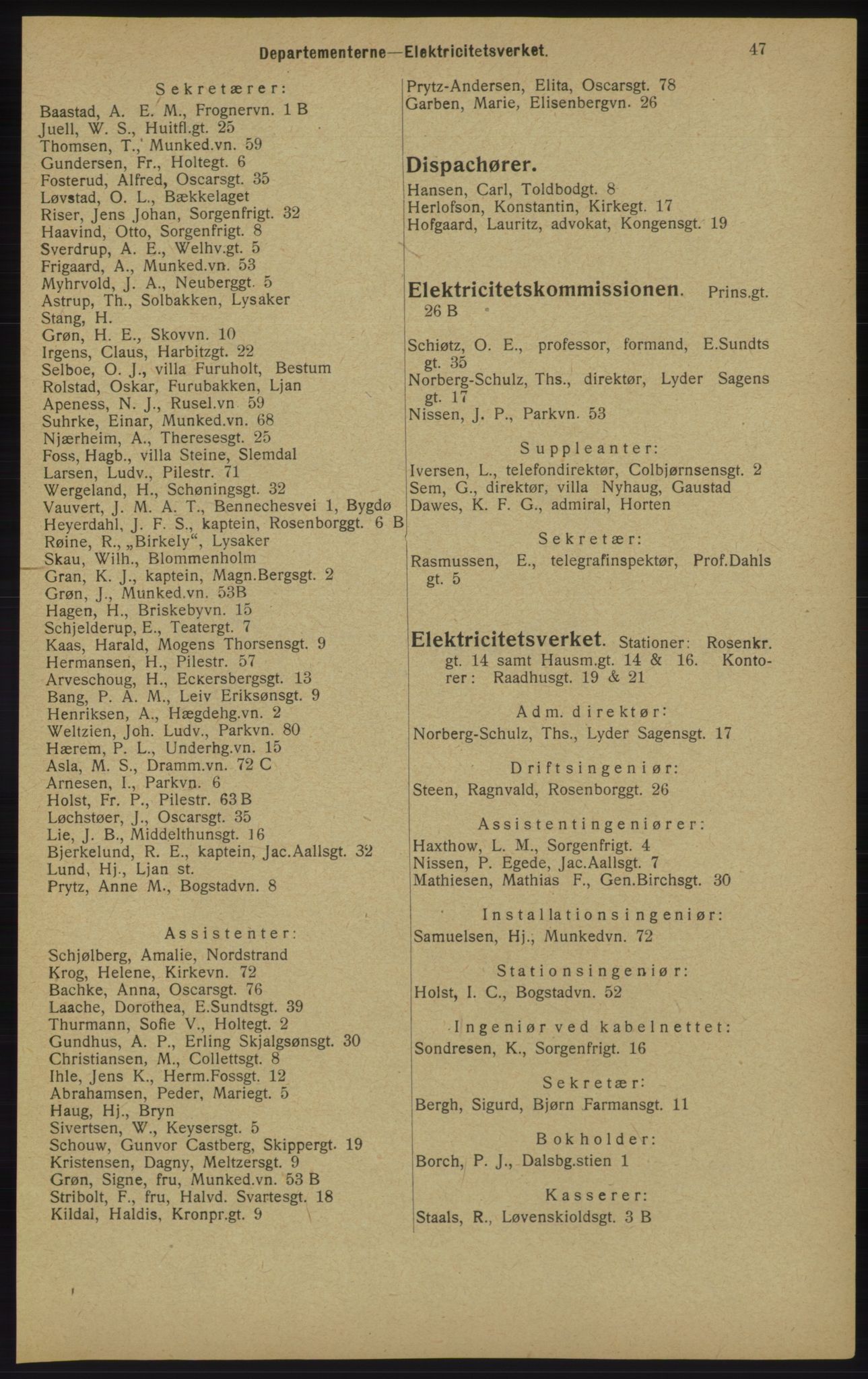 Kristiania/Oslo adressebok, PUBL/-, 1913, p. 49