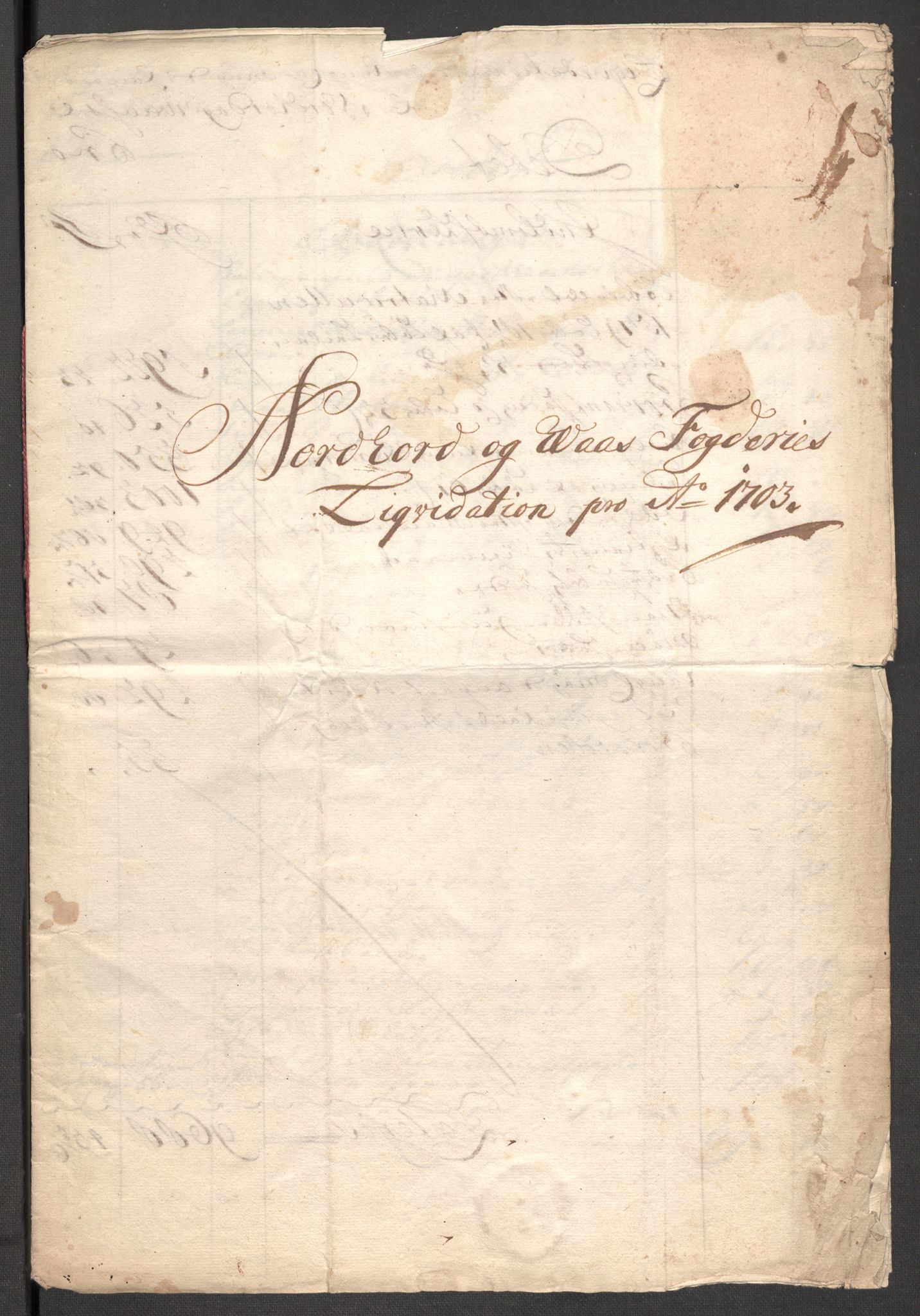 Rentekammeret inntil 1814, Reviderte regnskaper, Fogderegnskap, AV/RA-EA-4092/R51/L3186: Fogderegnskap Nordhordland og Voss, 1702-1703, p. 232