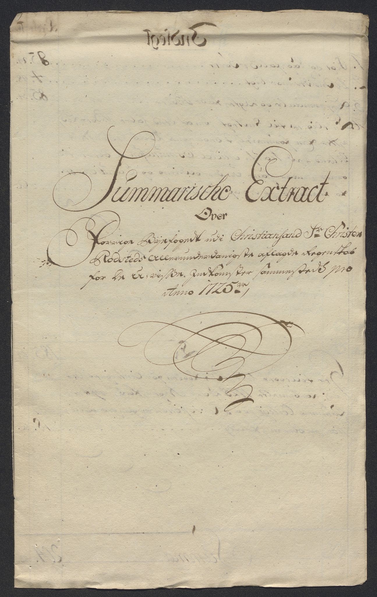 Rentekammeret inntil 1814, Reviderte regnskaper, Byregnskaper, AV/RA-EA-4066/R/Rm/L0286: [M19] Sikt og sakefall, 1719-1727, p. 428