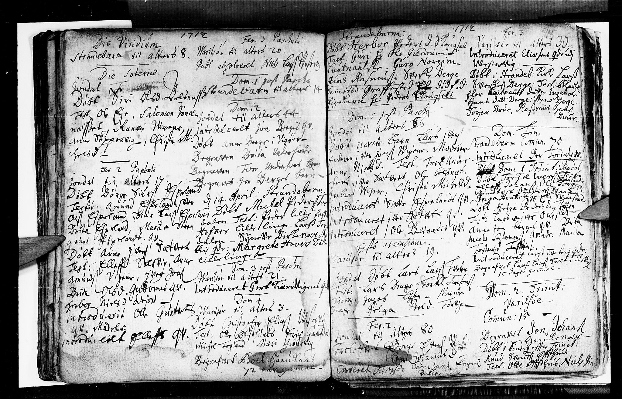 Strandebarm sokneprestembete, AV/SAB-A-78401/H/Haa: Parish register (official) no. A 1, 1670-1726, p. 115