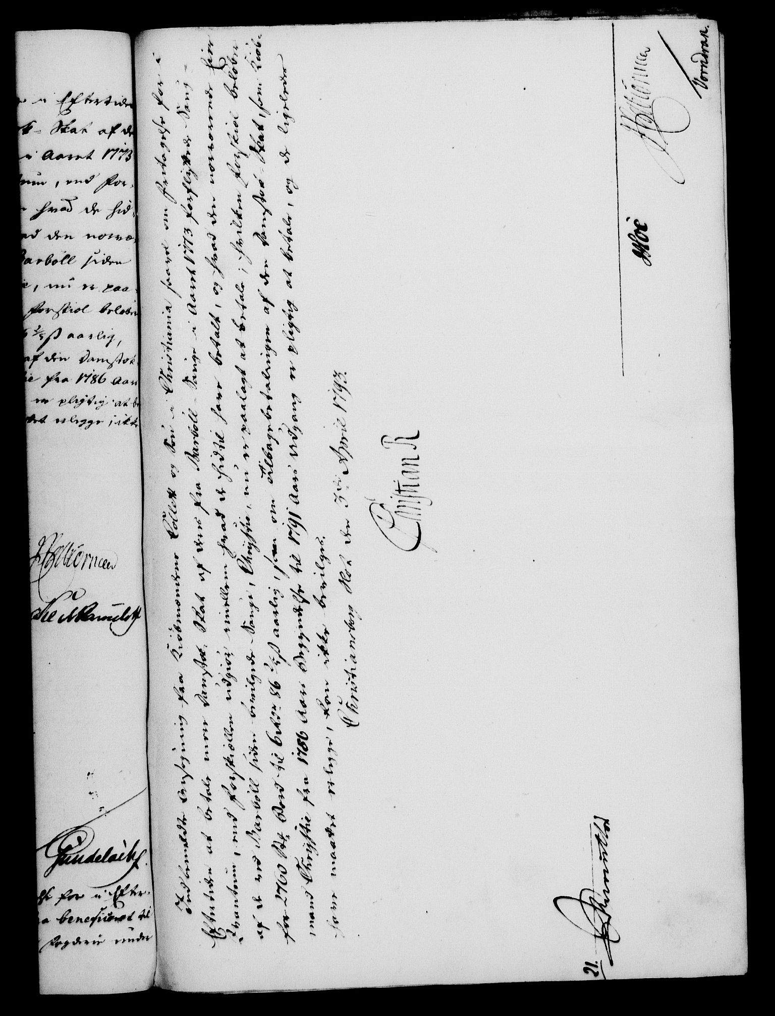 Rentekammeret, Kammerkanselliet, RA/EA-3111/G/Gf/Gfa/L0075: Norsk relasjons- og resolusjonsprotokoll (merket RK 52.75), 1793, p. 110