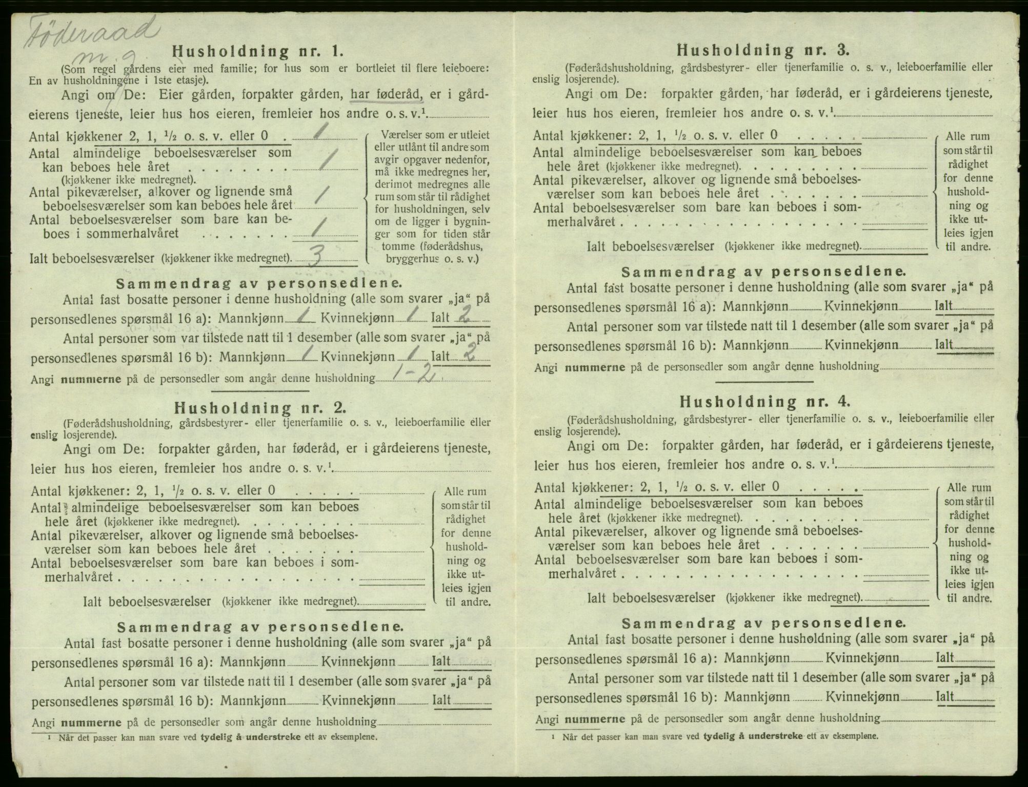 SAB, 1920 census for Etne, 1920, p. 519