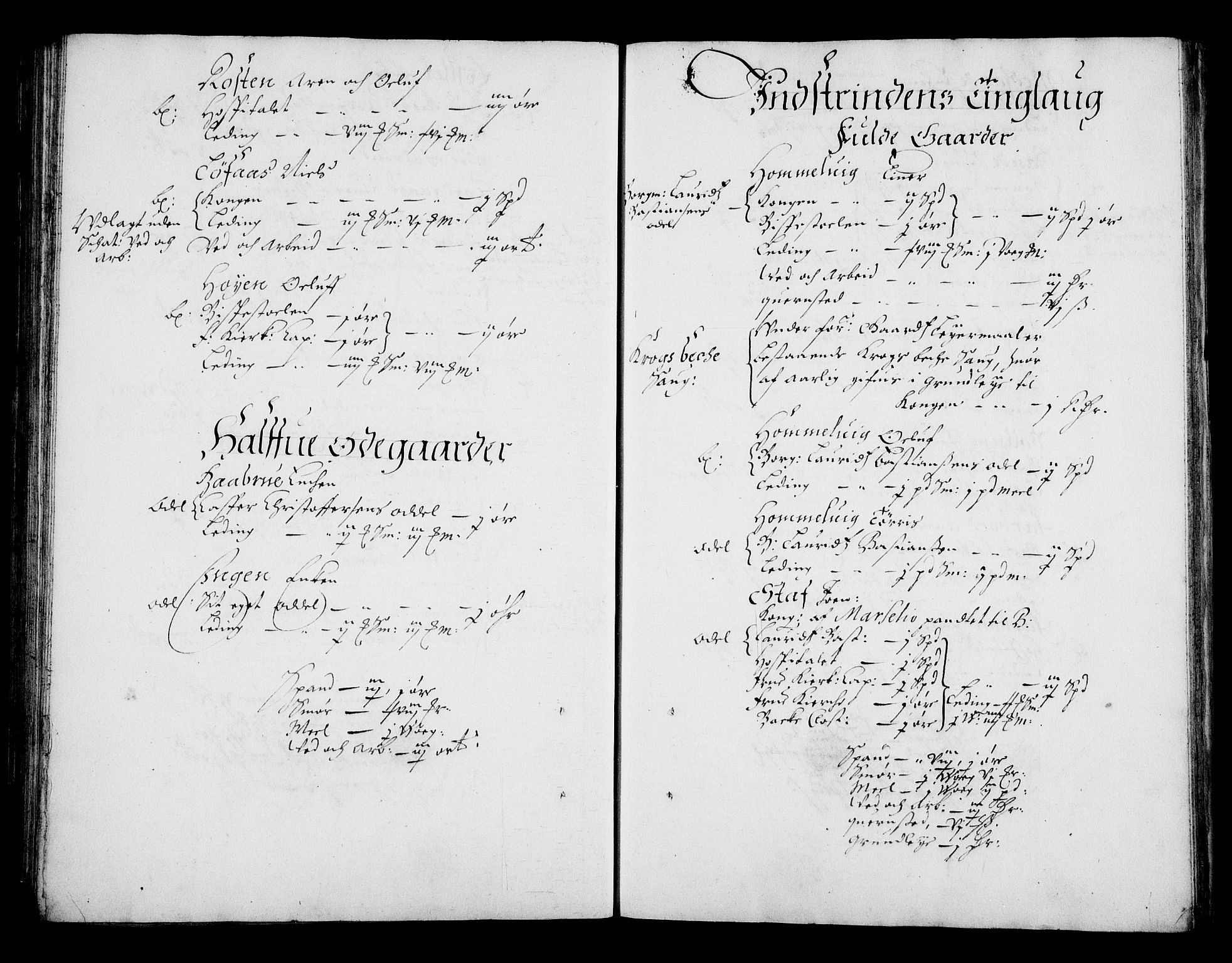 Rentekammeret inntil 1814, Realistisk ordnet avdeling, RA/EA-4070/N/Na/L0002/0005: [XI g]: Trondheims stifts jordebøker: / Strinda fogderi, 1664