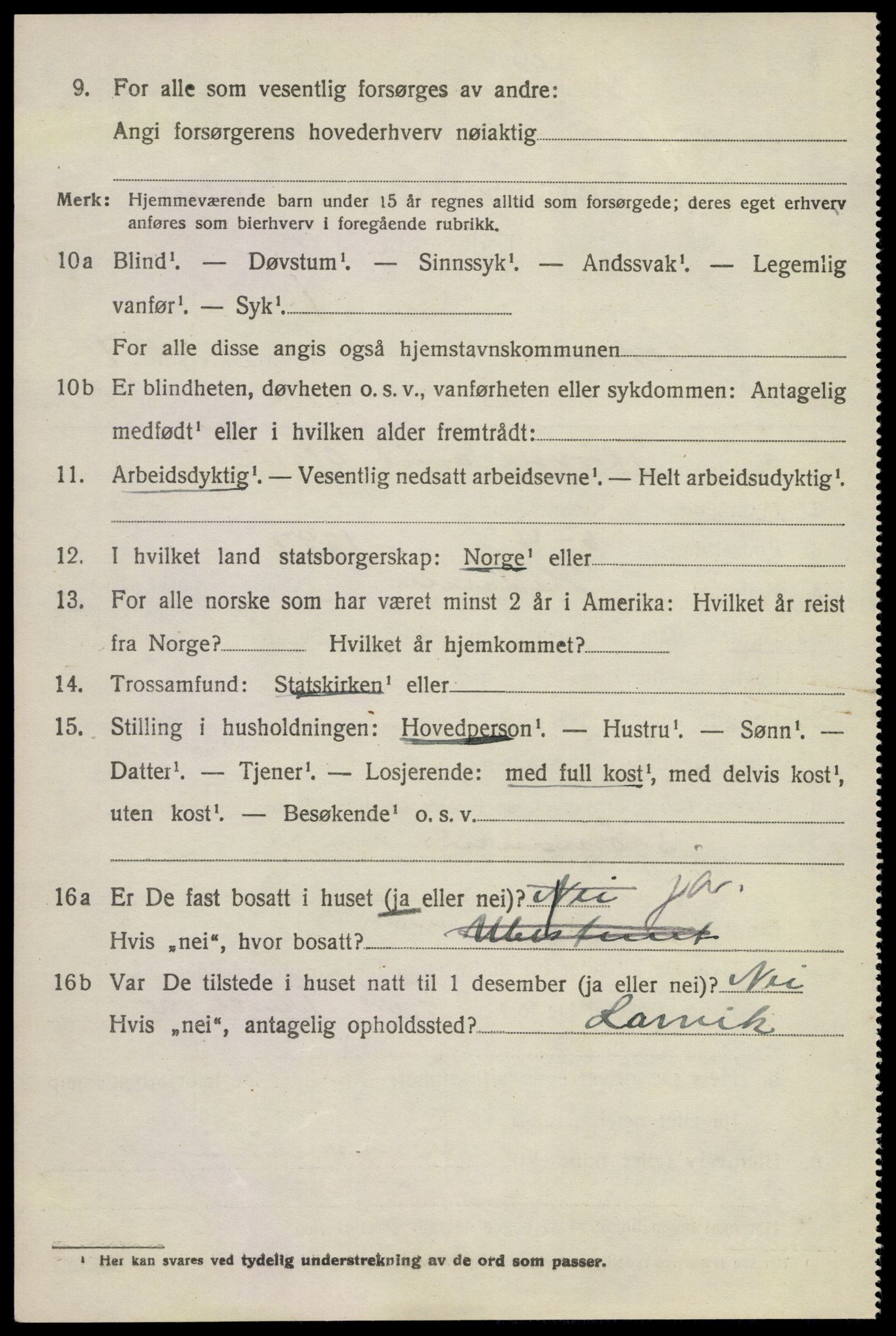 SAKO, 1920 census for Hedrum, 1920, p. 10516