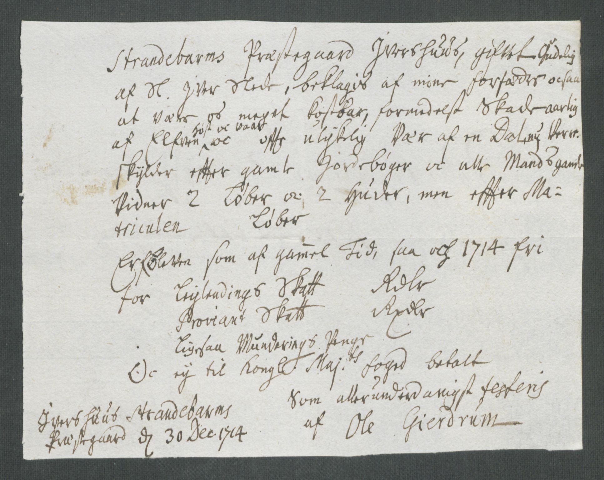 Rentekammeret inntil 1814, Reviderte regnskaper, Fogderegnskap, AV/RA-EA-4092/R48/L2990: Fogderegnskap Sunnhordland og Hardanger, 1714, p. 335