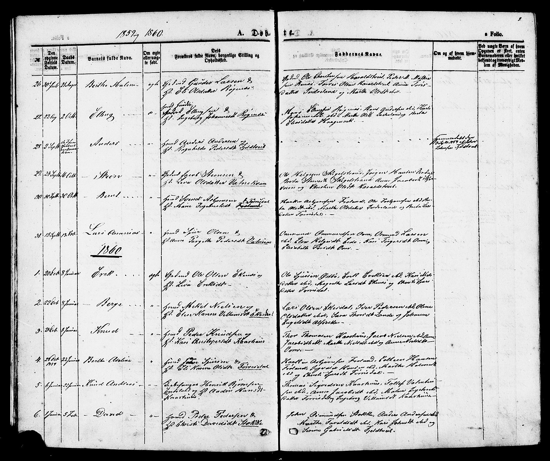 Skjold sokneprestkontor, AV/SAST-A-101847/H/Ha/Haa/L0007: Parish register (official) no. A 7, 1857-1882, p. 9