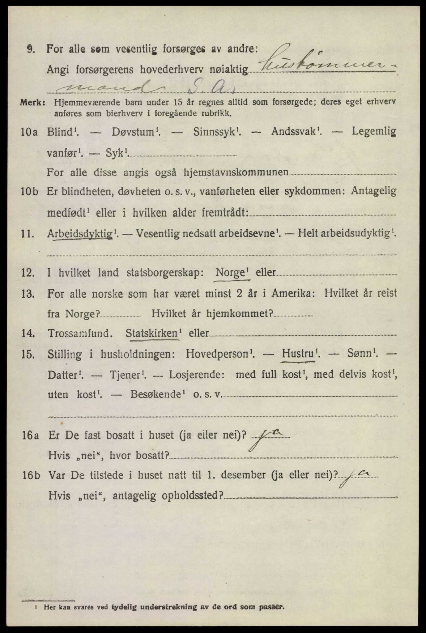 SAKO, 1920 census for Øvre Sandsvær, 1920, p. 1175