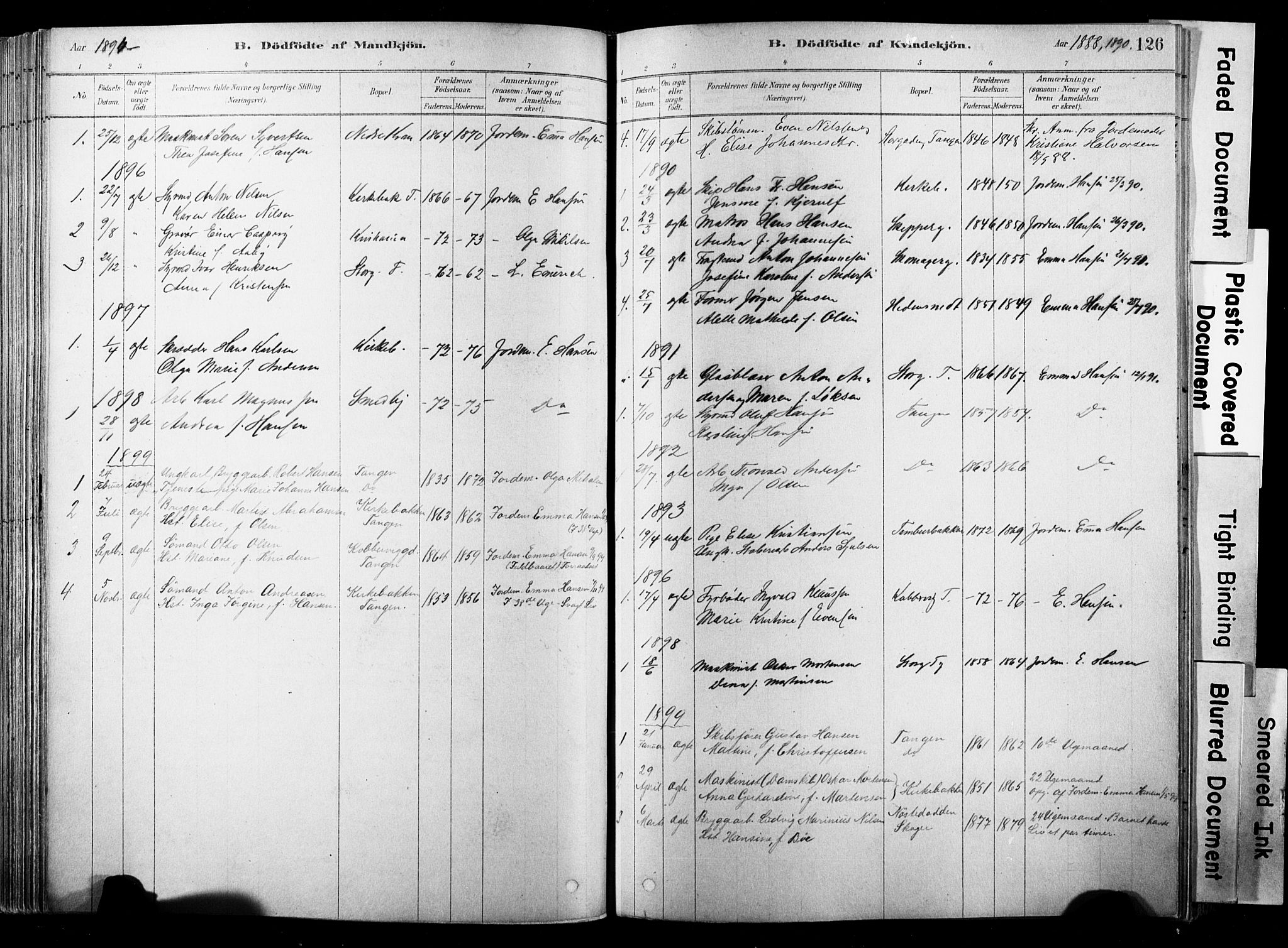 Strømsø kirkebøker, SAKO/A-246/F/Fb/L0006: Parish register (official) no. II 6, 1879-1910, p. 126