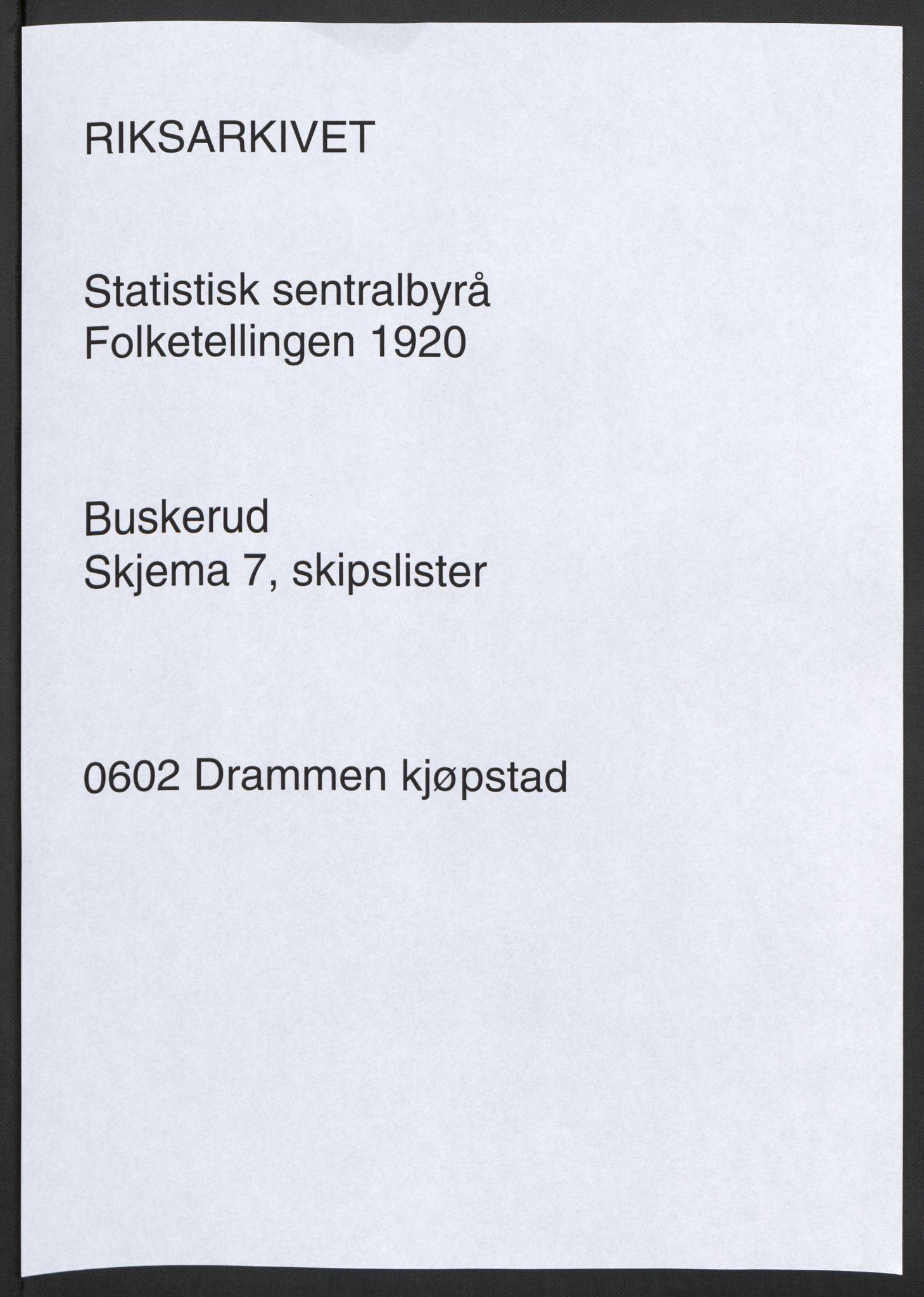 SAKO, 1920 census for Drammen, 1920, p. 71745