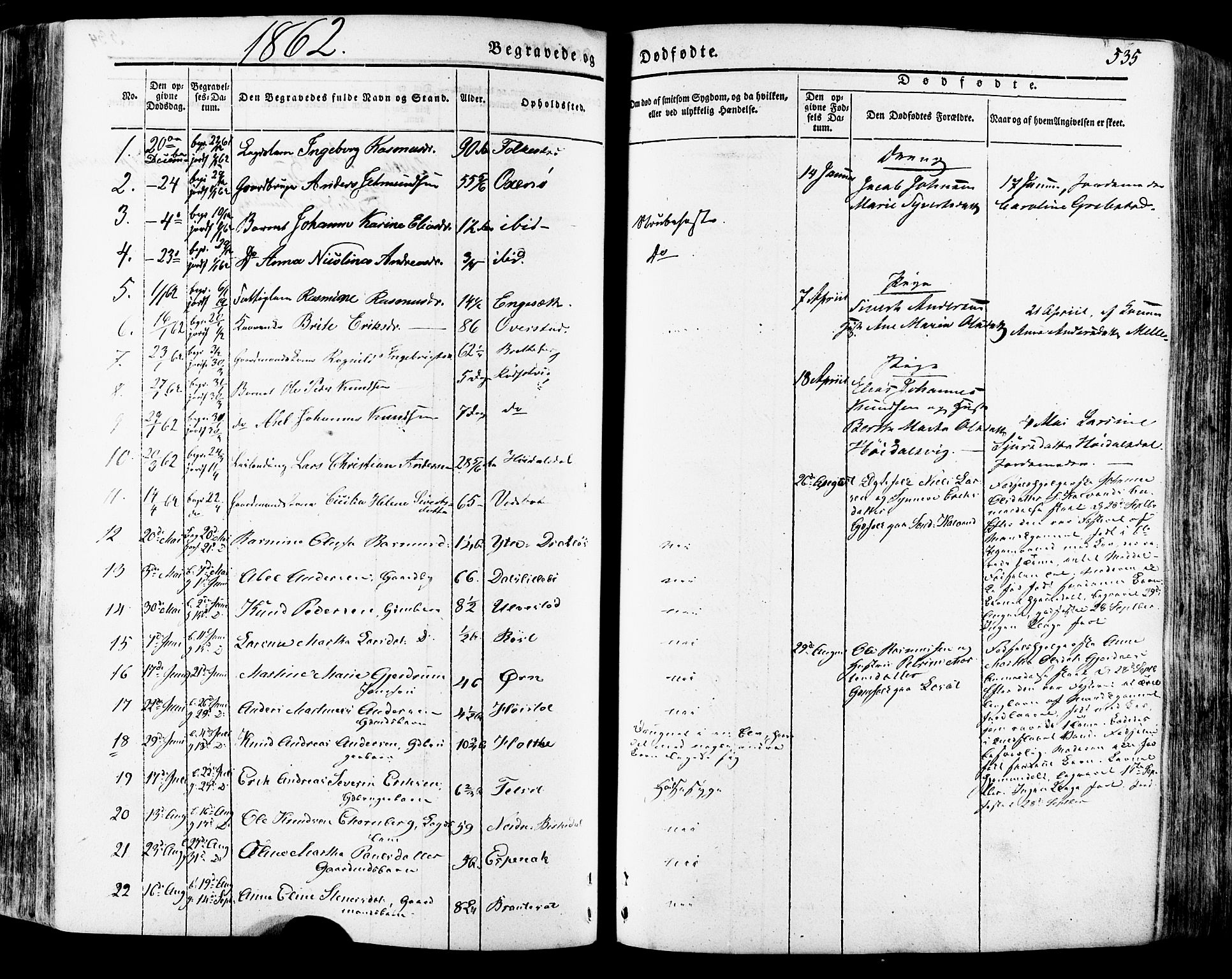 Ministerialprotokoller, klokkerbøker og fødselsregistre - Møre og Romsdal, SAT/A-1454/511/L0140: Parish register (official) no. 511A07, 1851-1878, p. 535