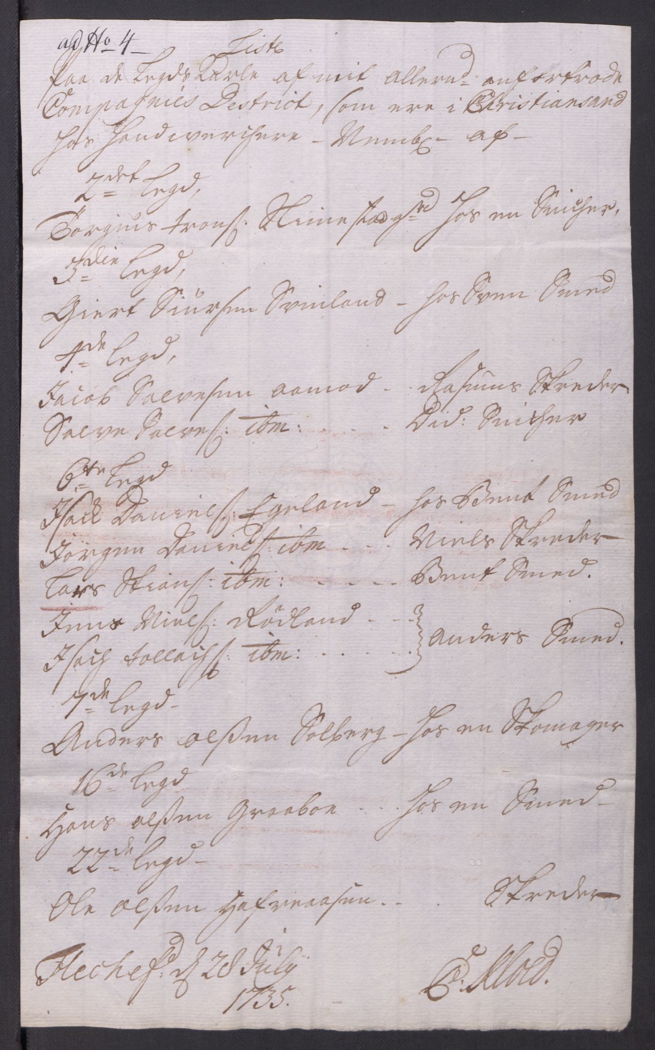 Kommanderende general (KG I) med Det norske krigsdirektorium, AV/RA-EA-5419/D/L0061: Stattholderens, stiftamtmenns og amtmenns brev, 1731-1740, p. 170